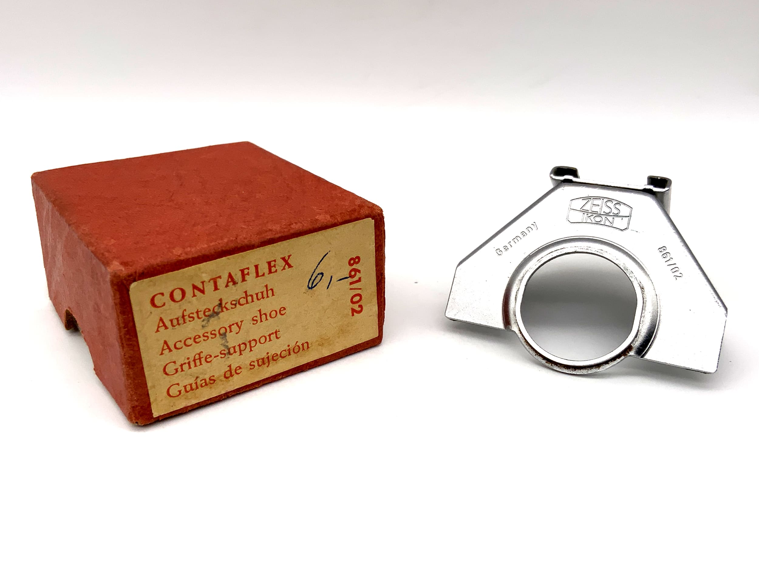 Zeiss Ikon Blitzschuh Adapter 861/02 für Contaflex I Hotshoe Blitzadapter