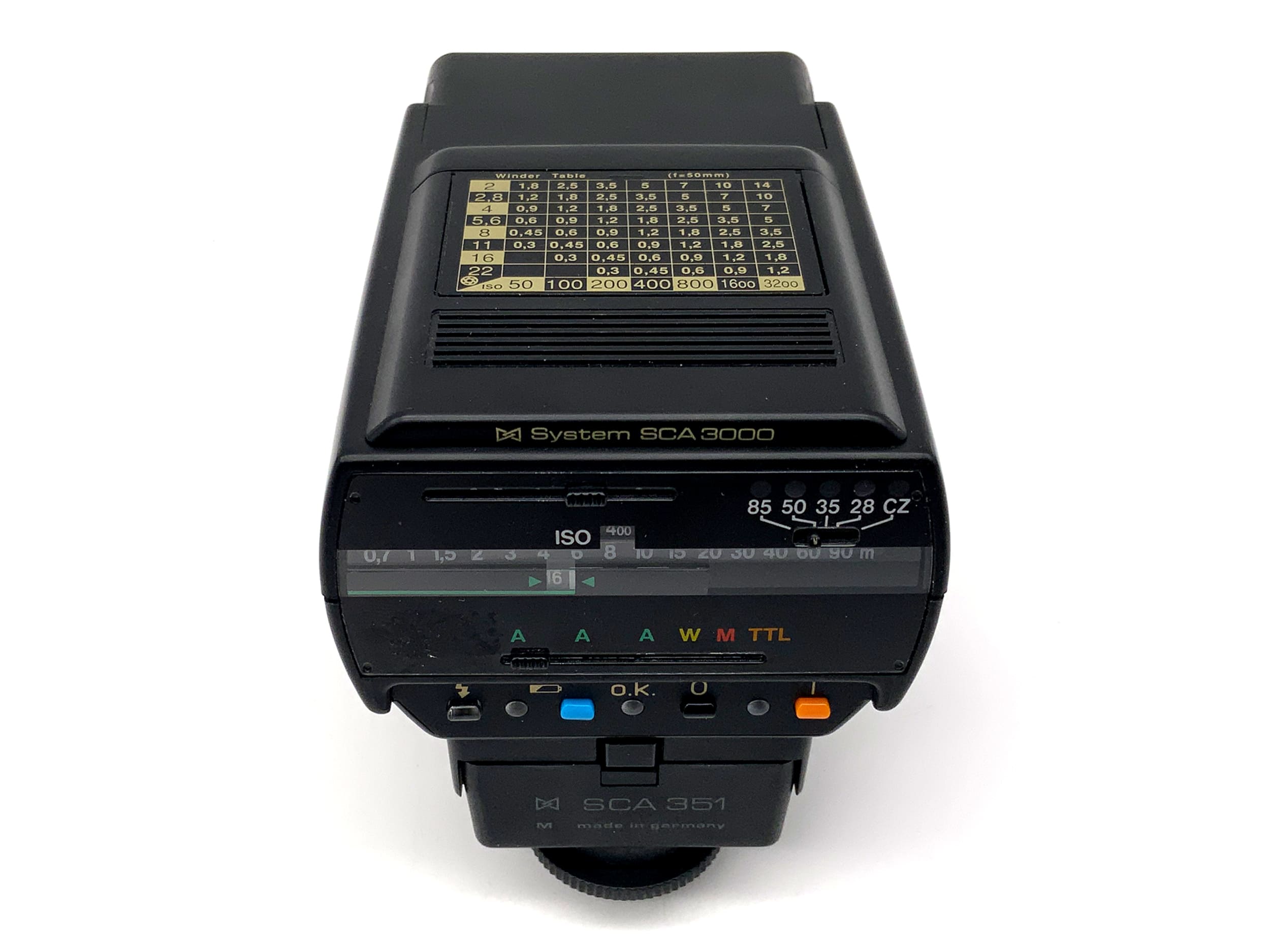 Metz mecablitz 32 MZ-3 Blitzgerät SCA 351 für Leica R4, R5, R6, R7 Blitz Flash