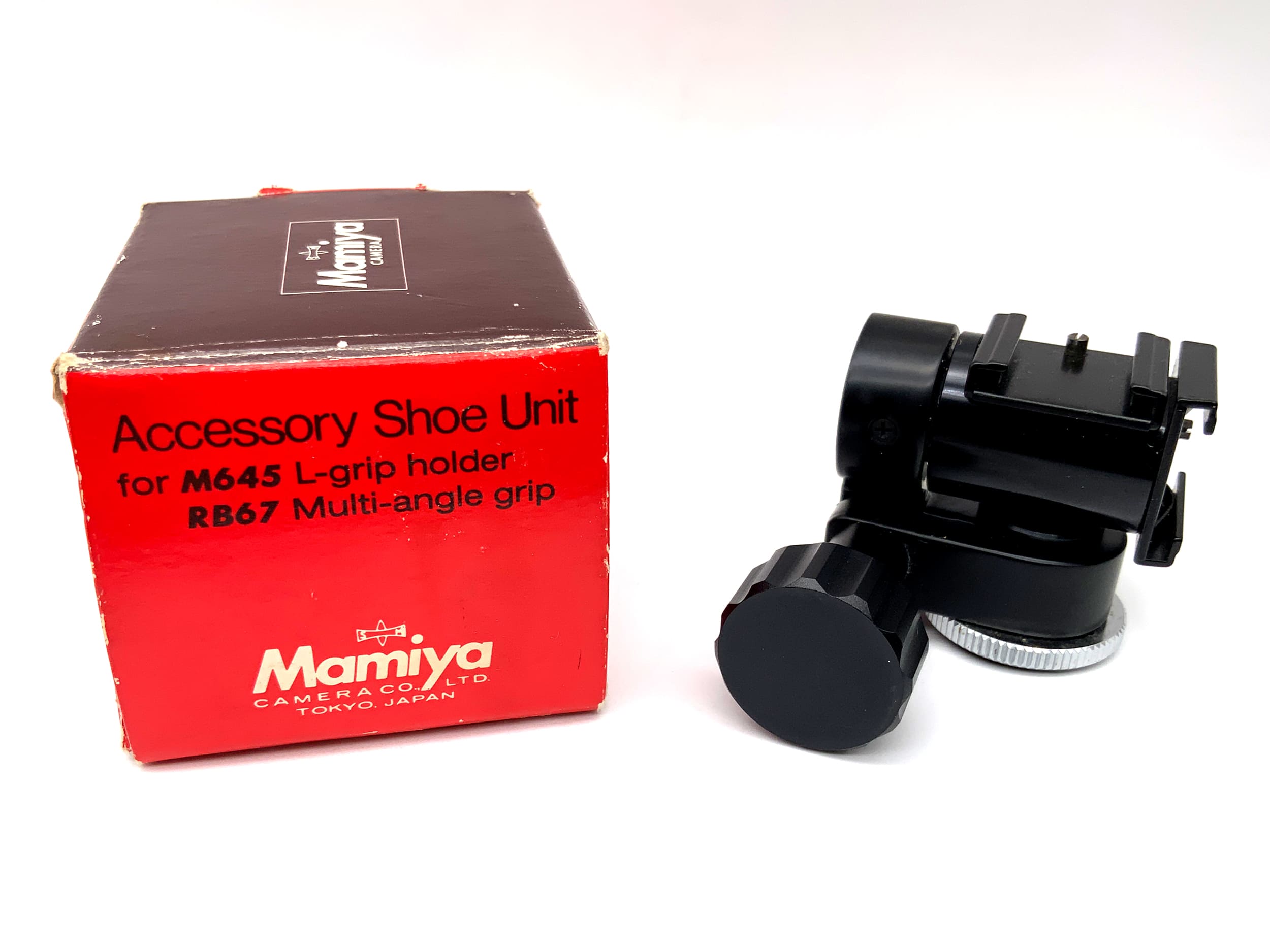 Mamiya Blitzschuh Adapter Accessory Shoe Unit für M645 / RB67 Hotshoe in OVP