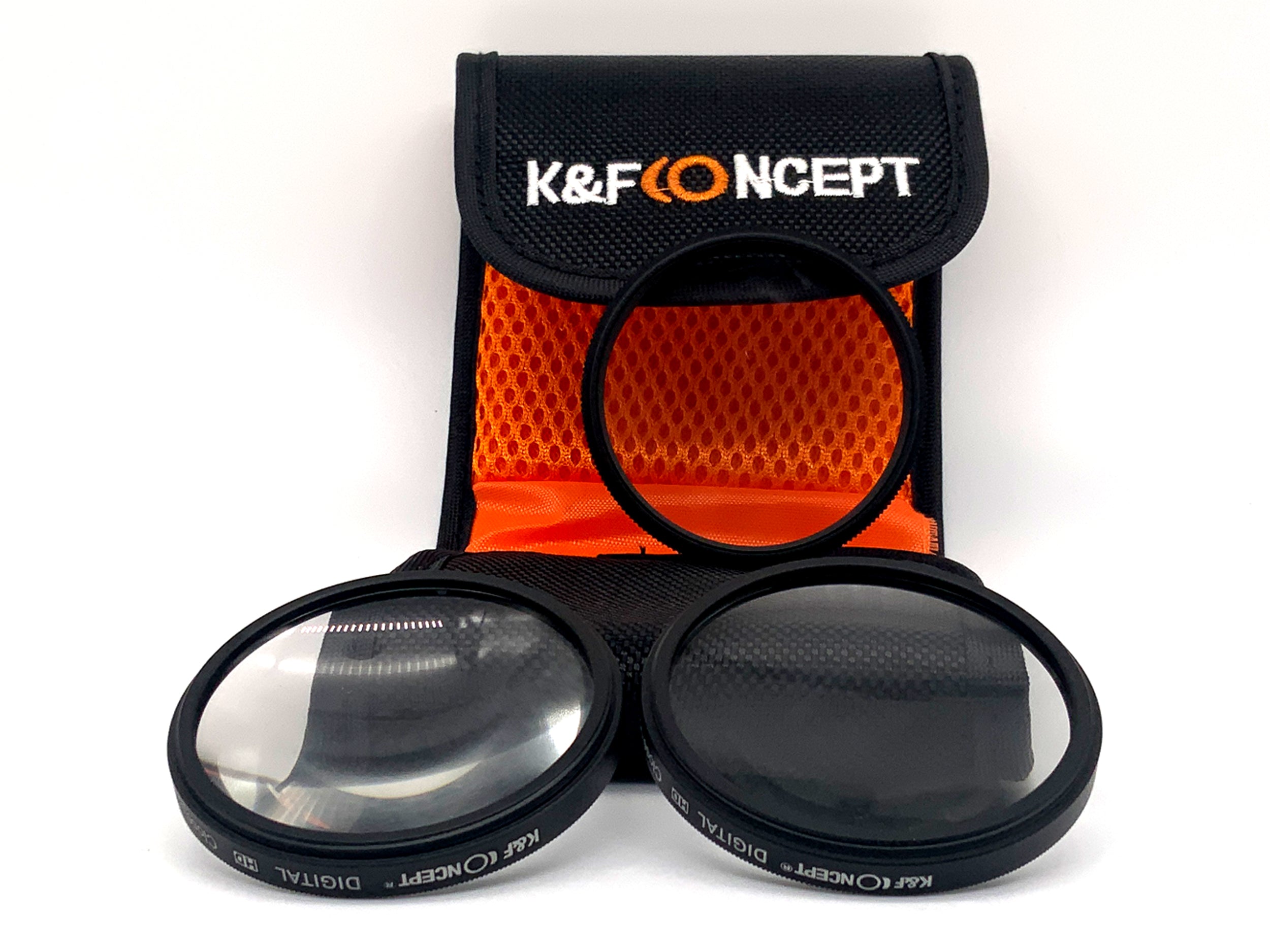 K&F Concept 3er Filterset Digital HD Close-Up+4/+10/Star-6 + Case Filter 55mm