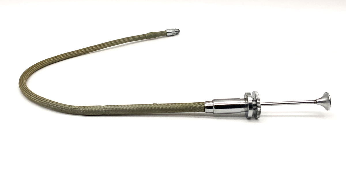 Drahtauslöser silber ca.22-23cm mit Feststeller Fernauslöser cable release