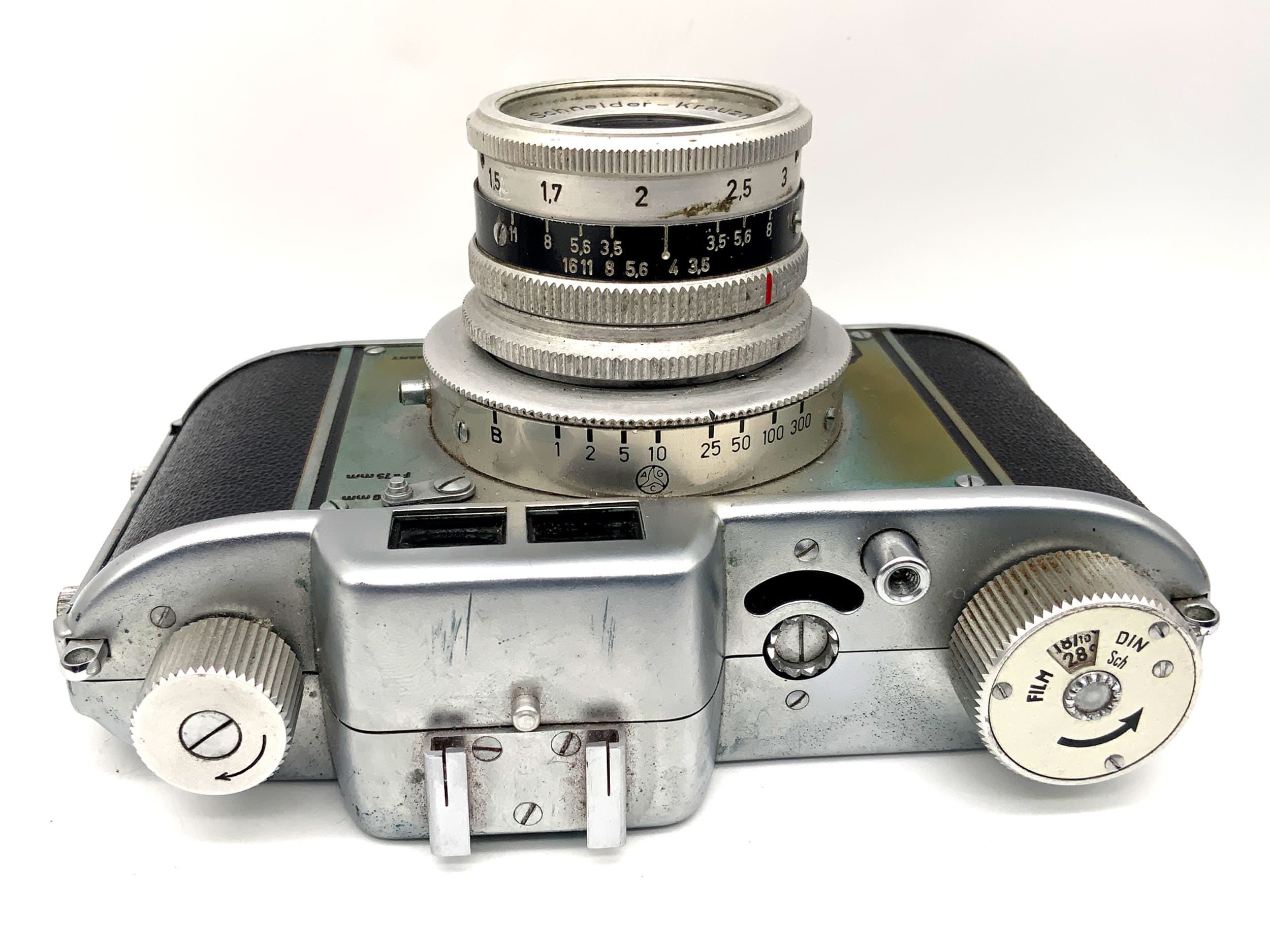 AKA Rette Sucherkamera mit Schneider Kreuznach Radionar 50mm 1:3.5 Analogkamera