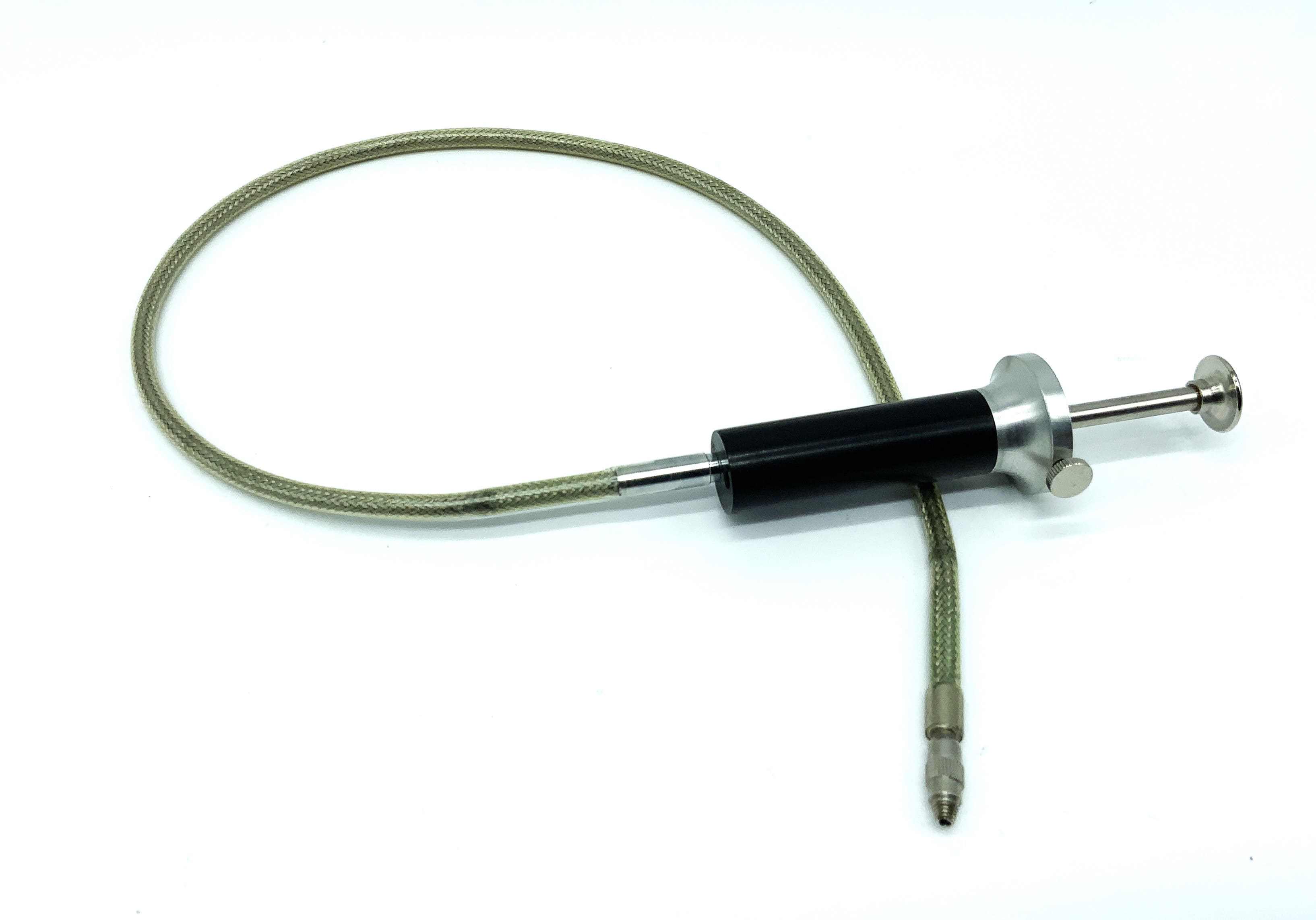 Prontor AGC Drahtauslöser silber ca.45cm mit Feststeller Fernauslöser