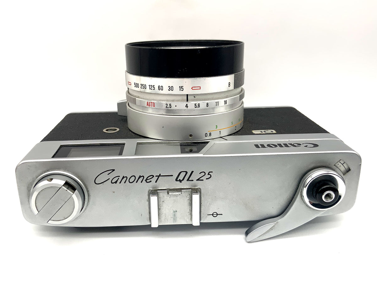 Canon Canonet QL25 Messsucherkamera mit Canon Lens SE 45mm 1:2.5 Analogkamera