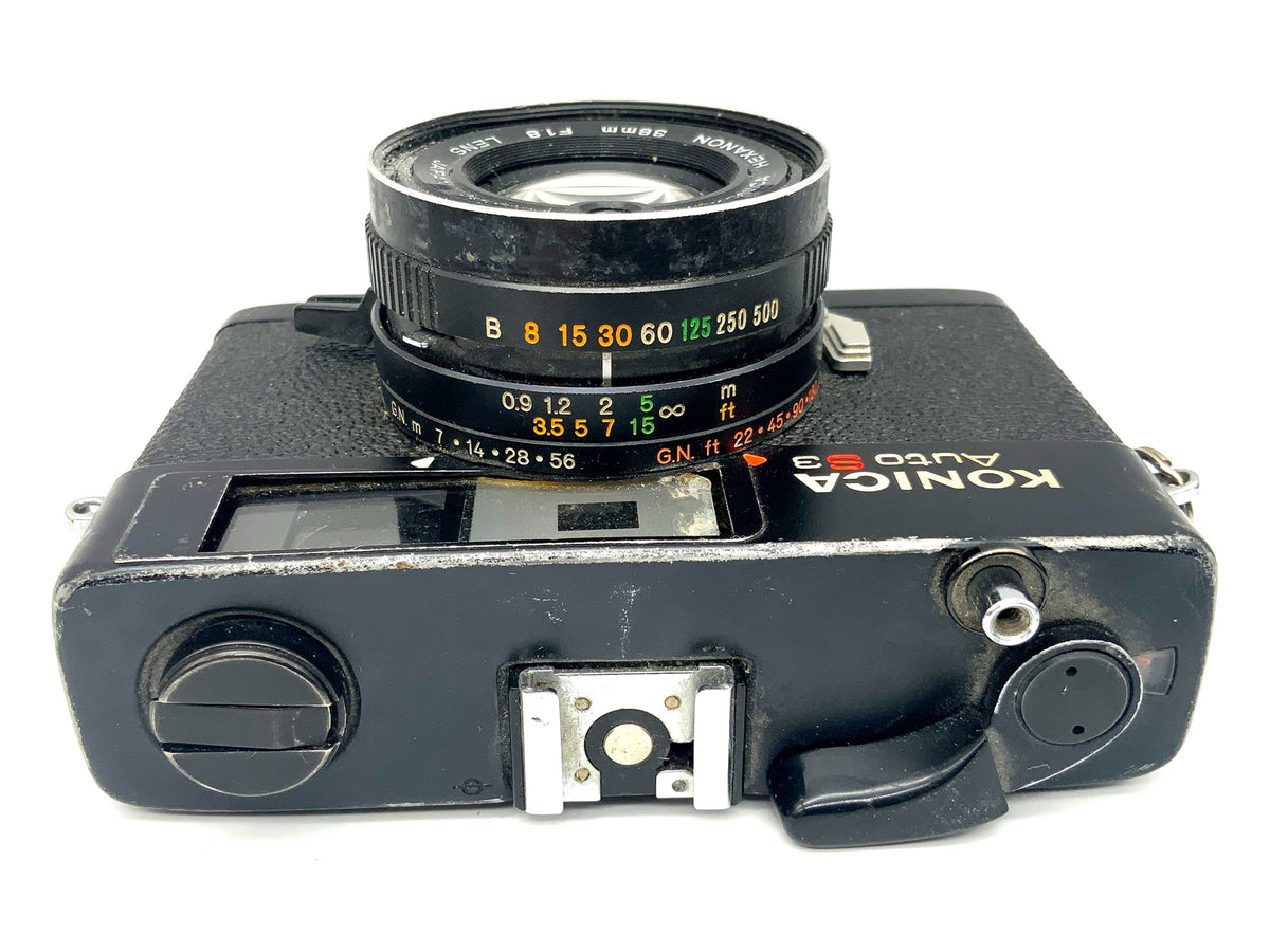 Konica Auto S3 Kleinbild-Sucherkamera mit Hexanon 38mm f/1.8 – defekt