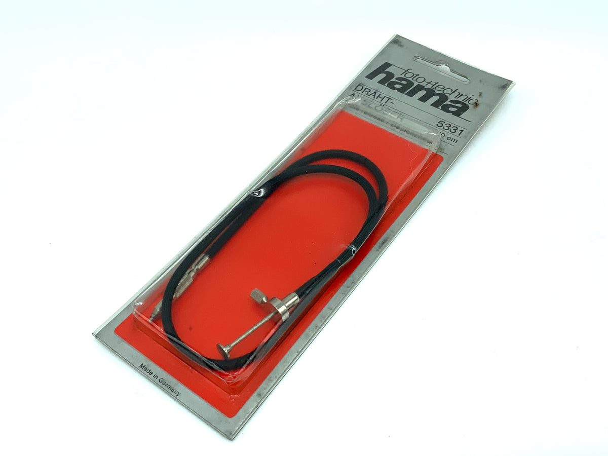 Hama 5351 cable release, black, approx. 50cm, with locking mechanism, in original packaging, remote release