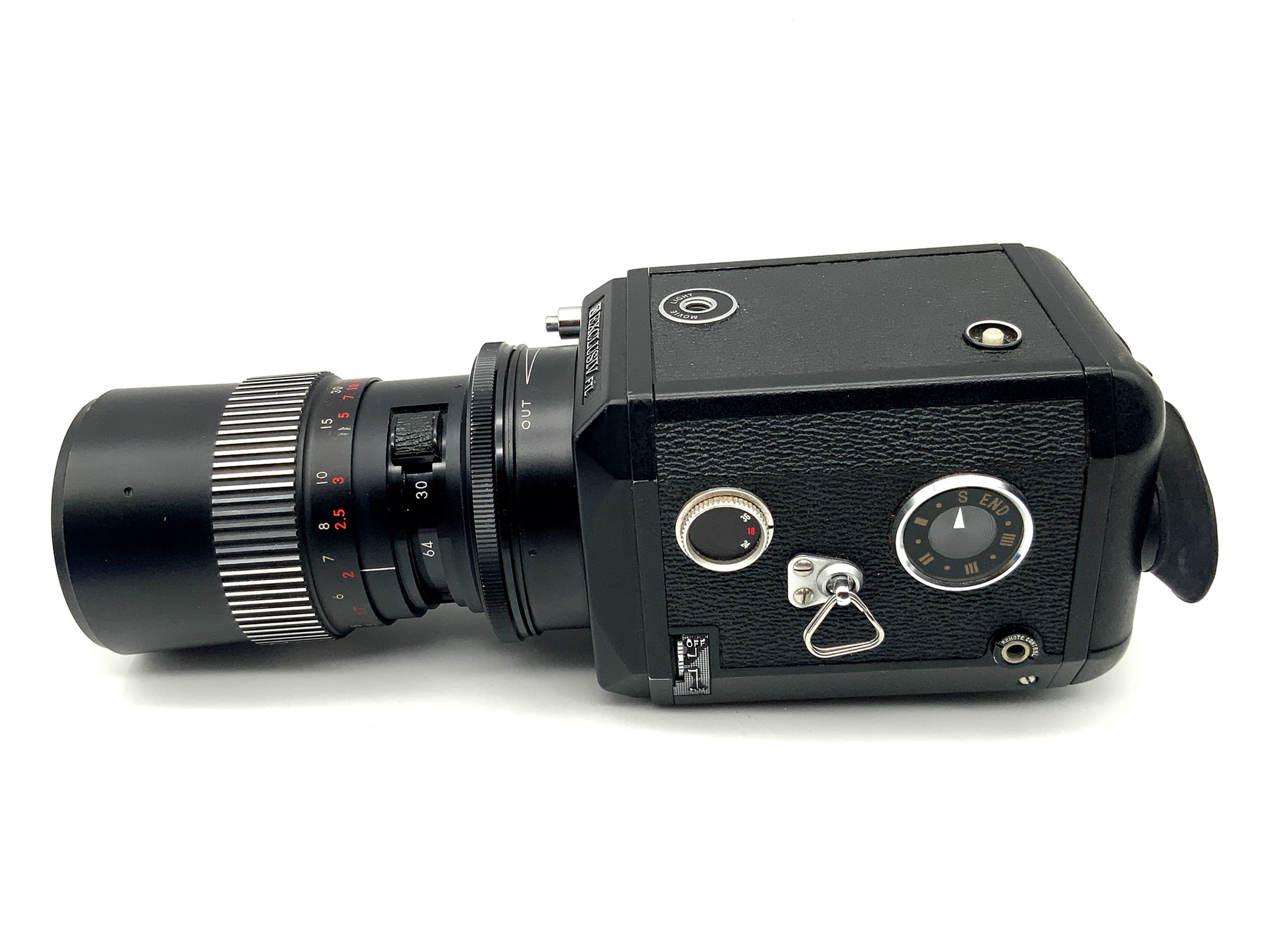 Nalcom Exclusiv FTL Synchro Zoom Filmkamera mit Shinkor 8x F:1.8 f=8-64 Super 8