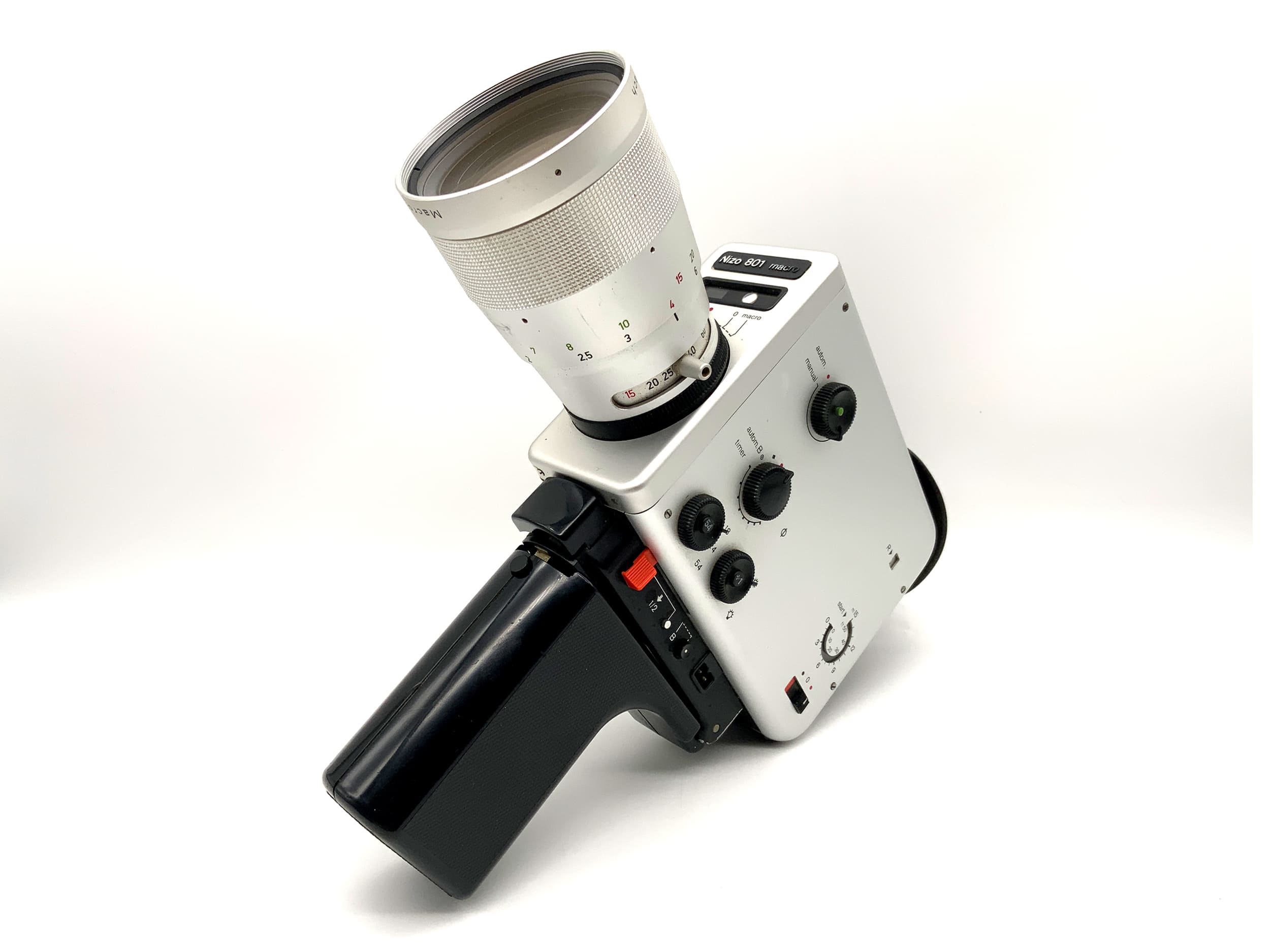 Braun Nizo 801 macro Filmkamera mit Macro Variogon 1.8/7-80 Super 8 Schmalfilm