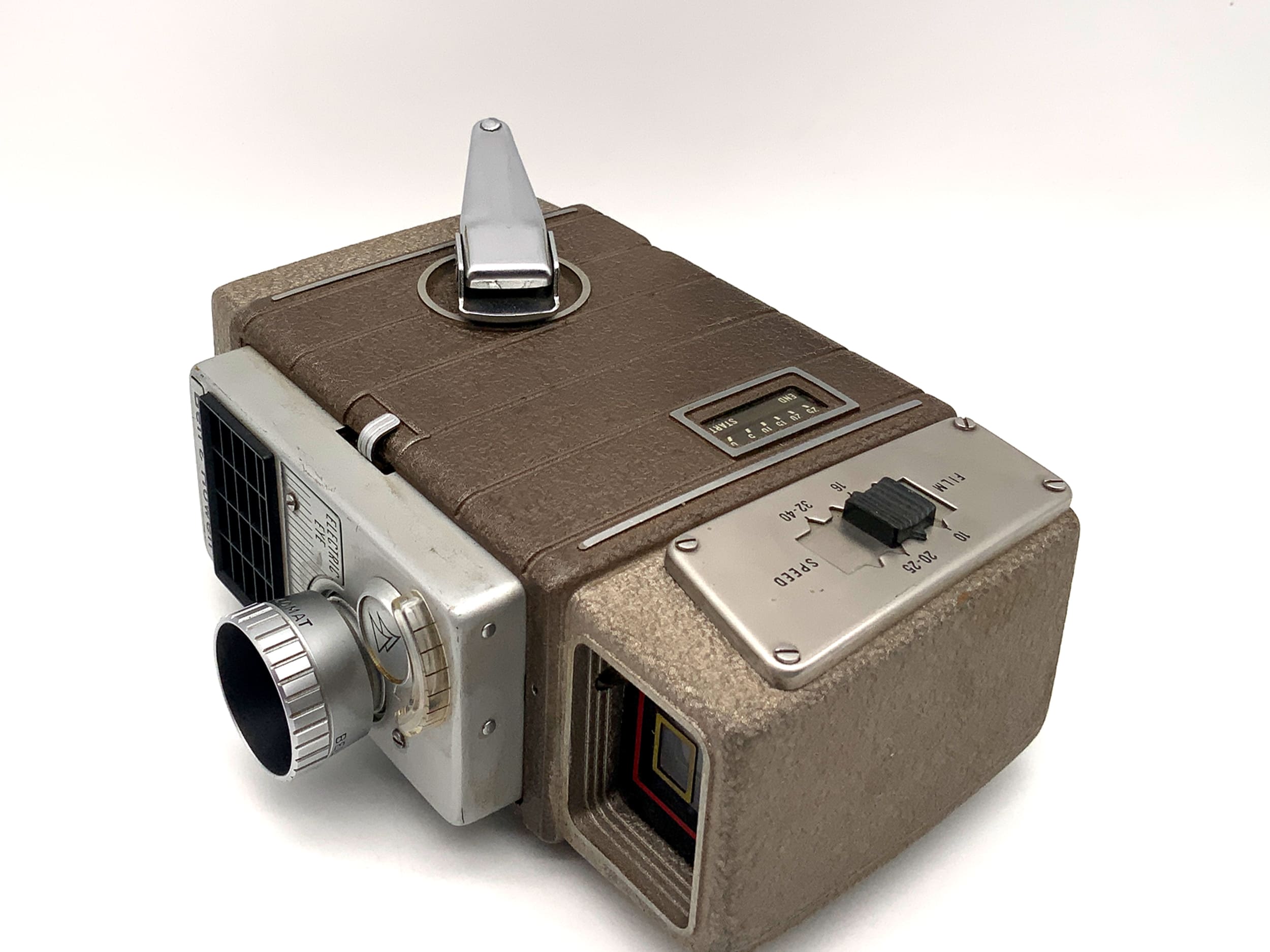 Bell & Howell Electric Eye Filmkamera mit 10mm f/2.3 Super Comat Doppel 8mm