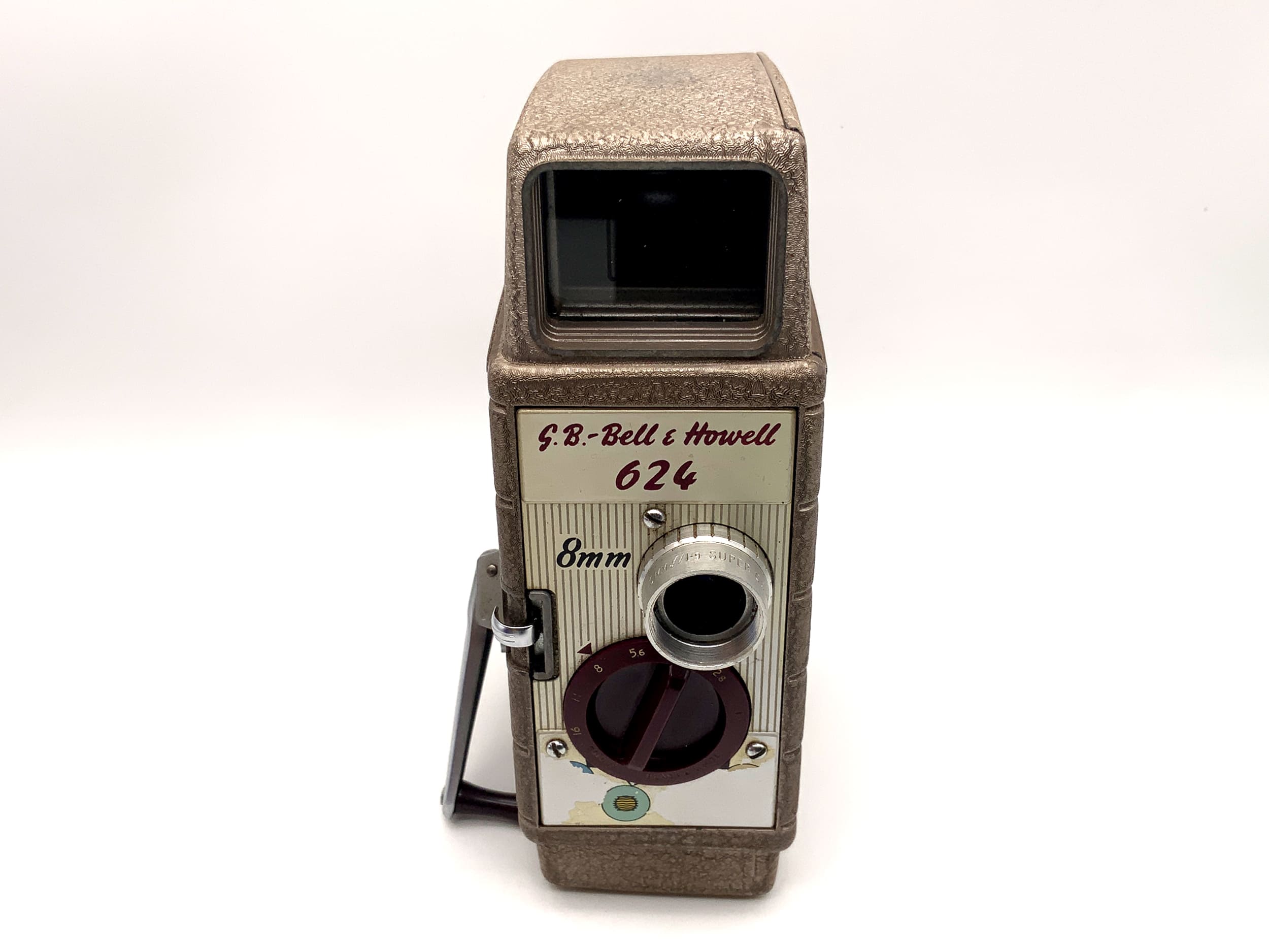 Bell & Howell 624 Filmkamera mit 10mm f/1.9 super comat Doppel 8mm Schmalfilm