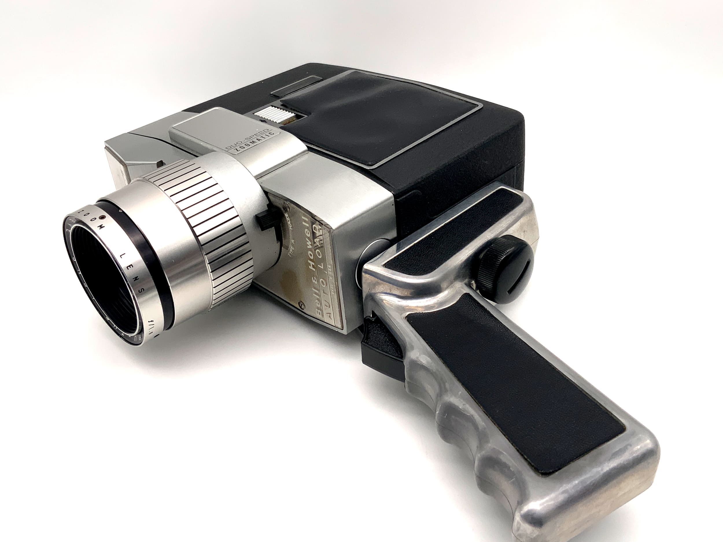 Bell & Howell Optronic Eye Filmkamera Varamat f/1.8 Auto Load + Griff Doppel 8mm