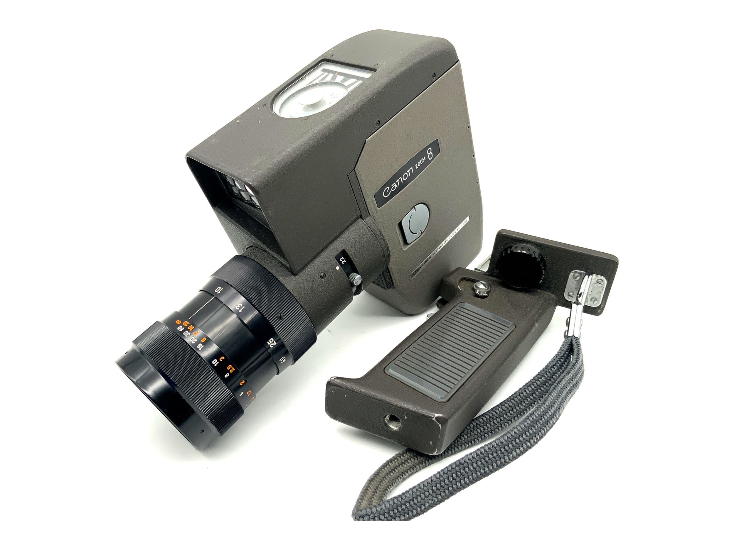 Canon Zoom 8 Filmkamera mit C-8 10-40mm f:1.4 mit Griff Doppel 8mm Schmalfilm