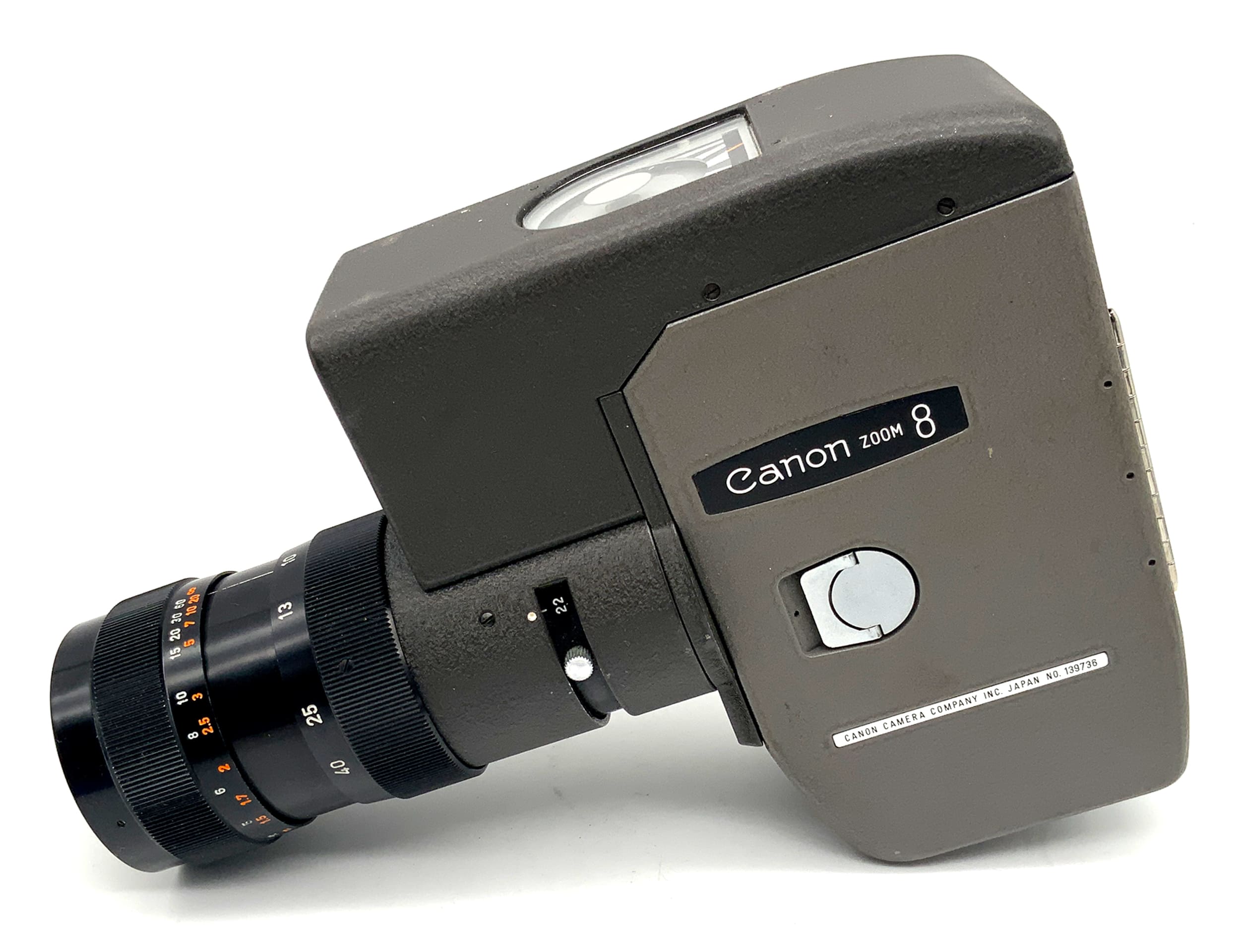 Canon Zoom 8 Filmkamera mit C-8 10-40mm f:1.4 mit Griff Doppel 8mm Schmalfilm