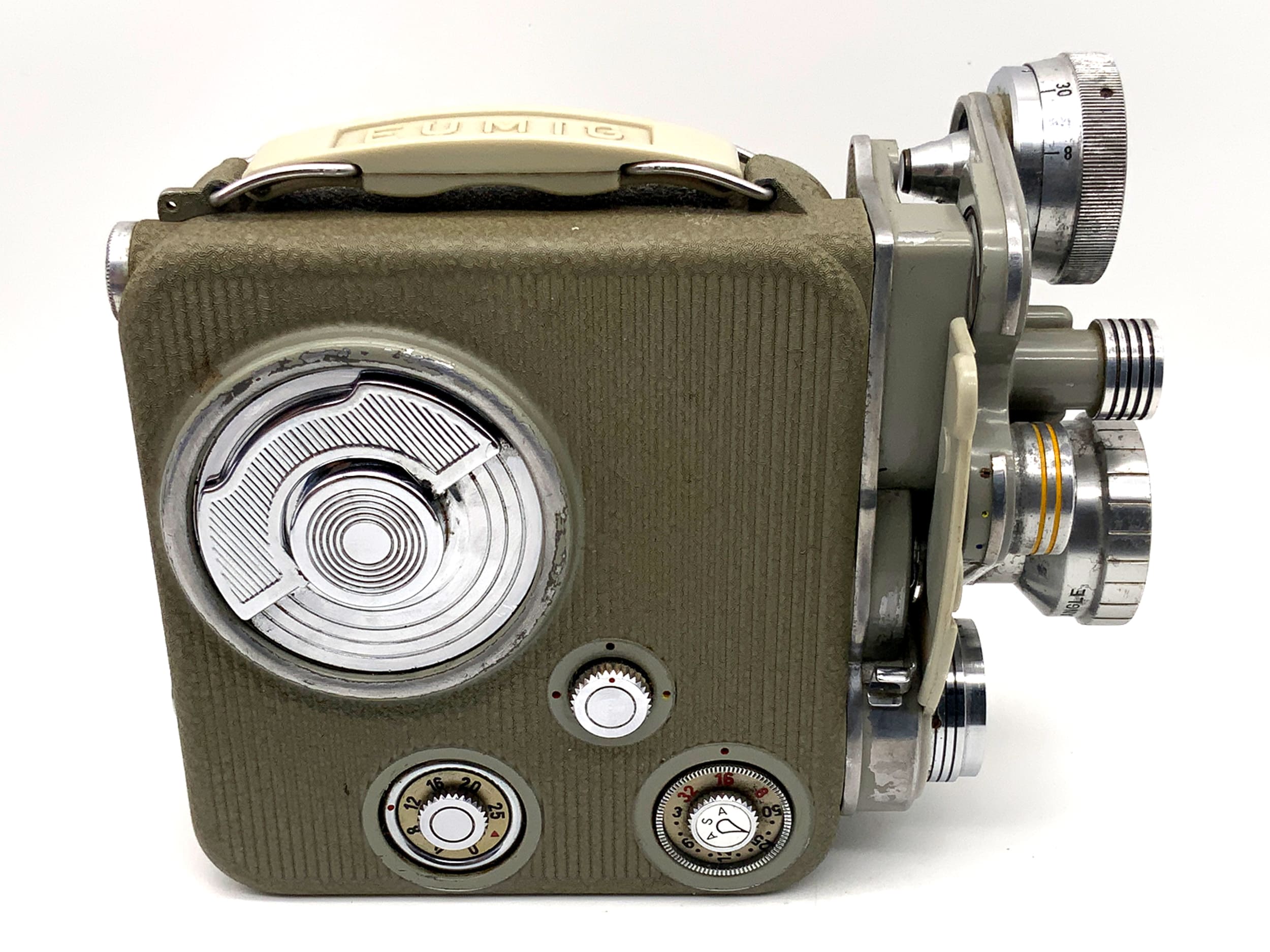 Eumig C3 Filmkamera mit Eumakro 2x Revolver Kopf Doppel 8mm Schmalfilm