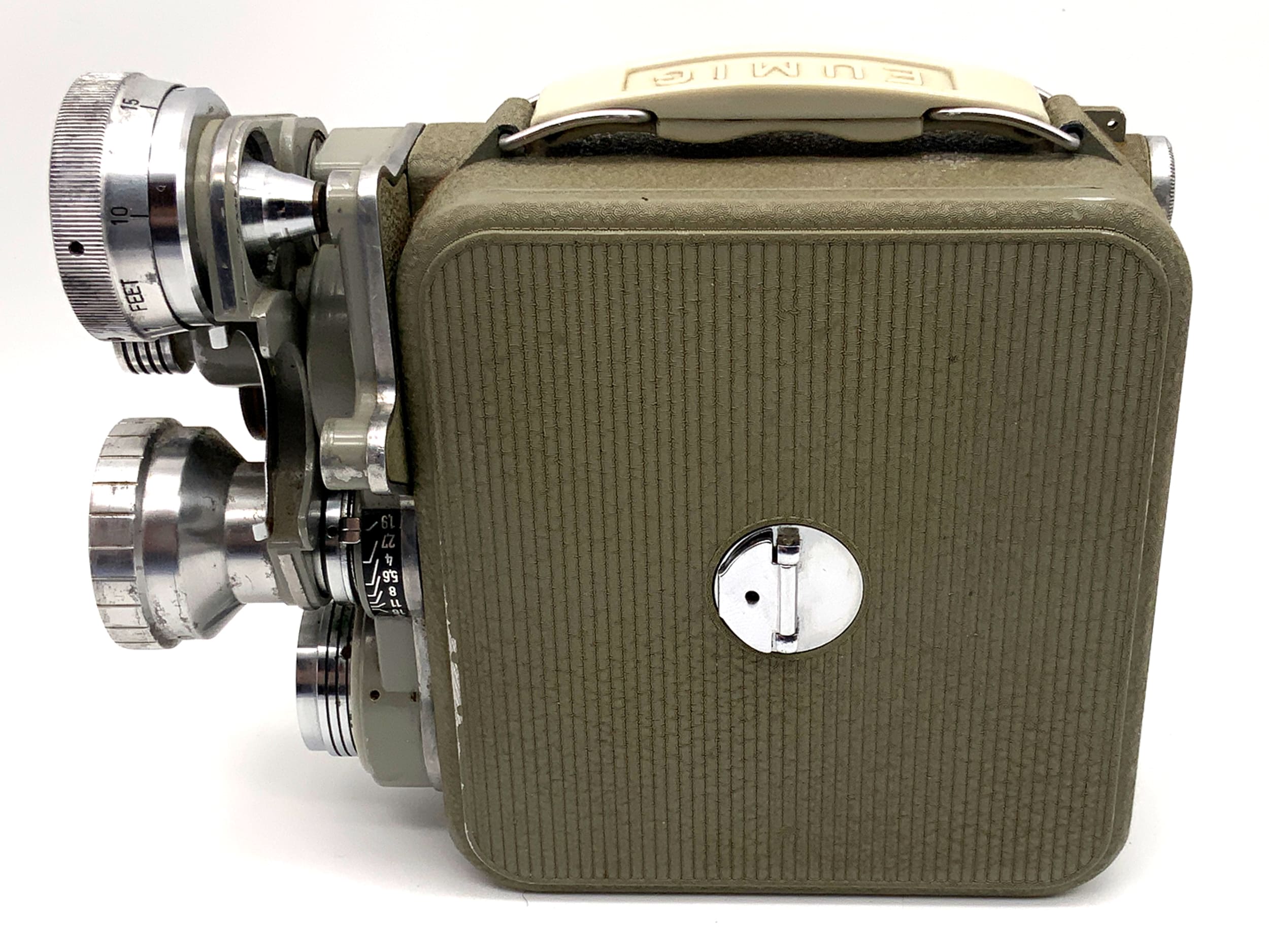 Eumig C3 Filmkamera mit Eumakro 2x Revolver Kopf Doppel 8mm Schmalfilm