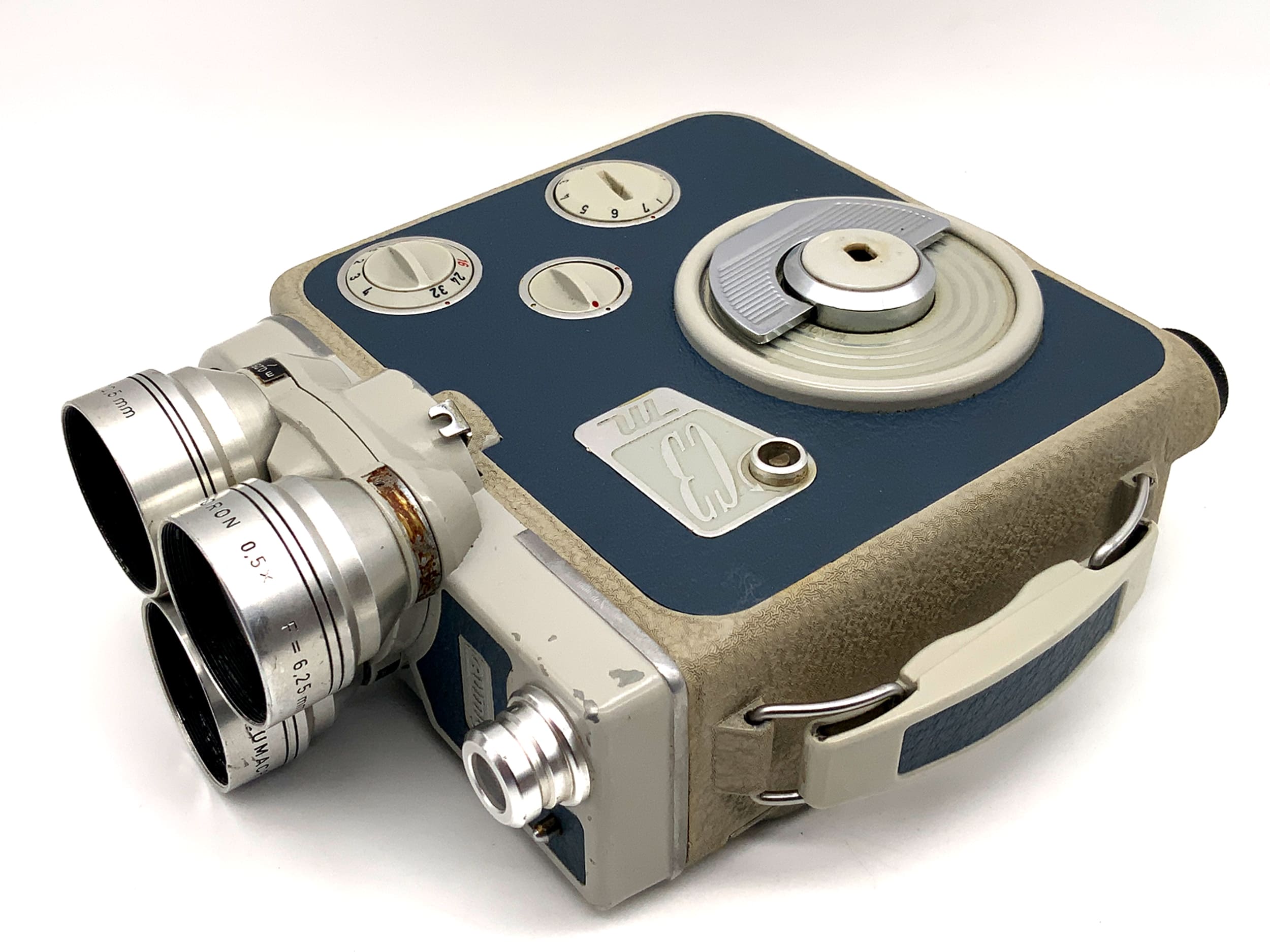 Eumig C3 M Filmkamera mit mit Eumicron 6,25mm + 2 Doppel 8mm Schmalfilm