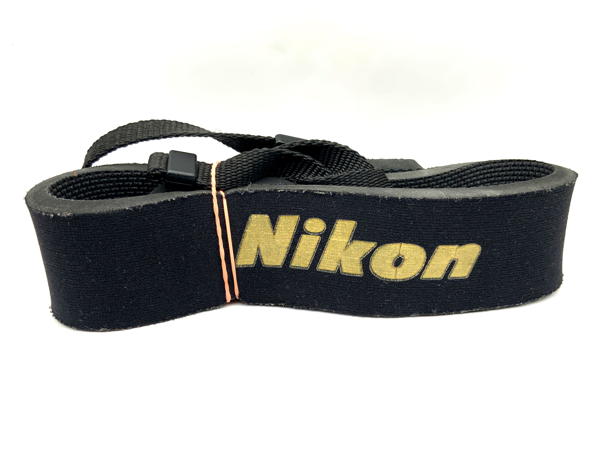 Nikon Gurt schwarz/gold Hals Schultergurt Kameragurt Neck Strap