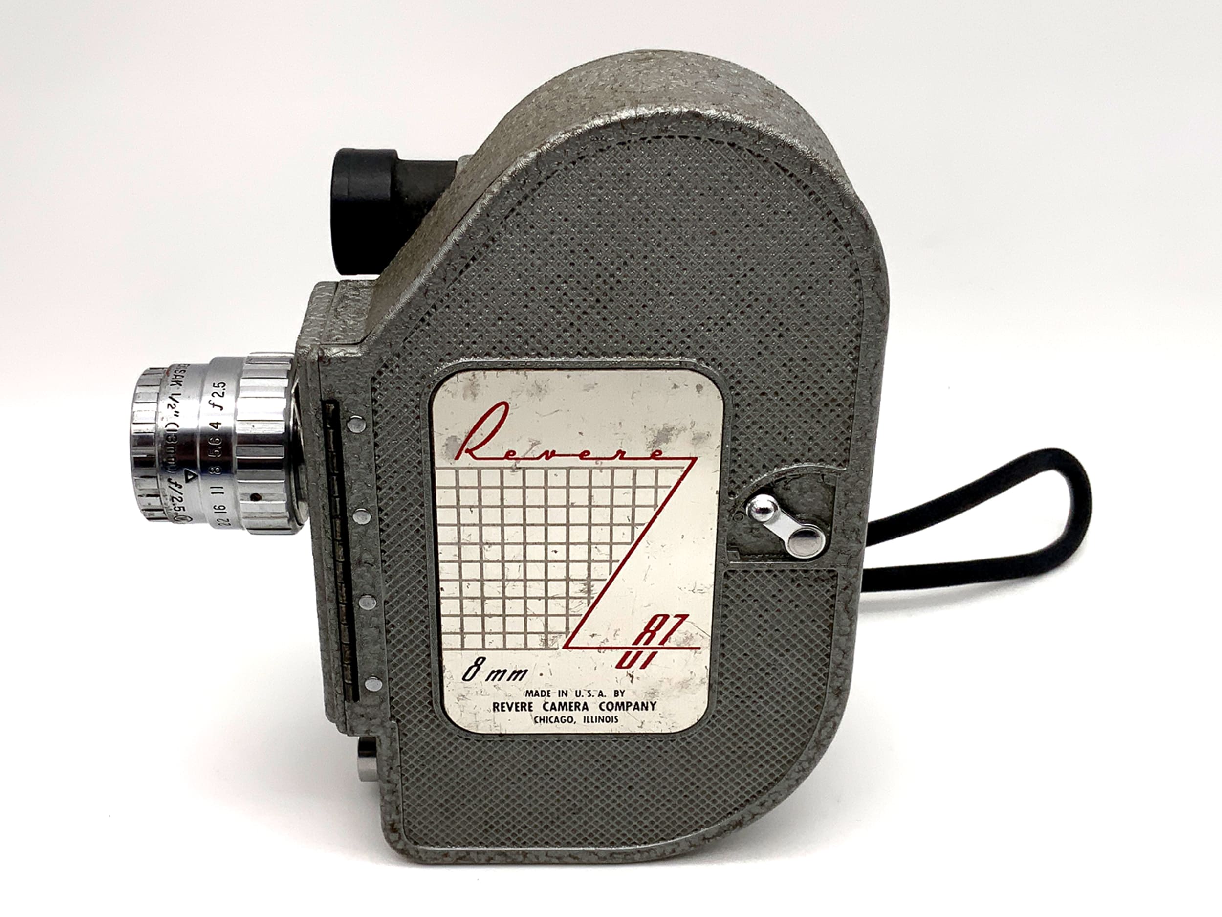 Revere Eightline 81 Filmkamera mit Wollensak "1/2" 13mm f/2.5 Raptar Doppel 8mm