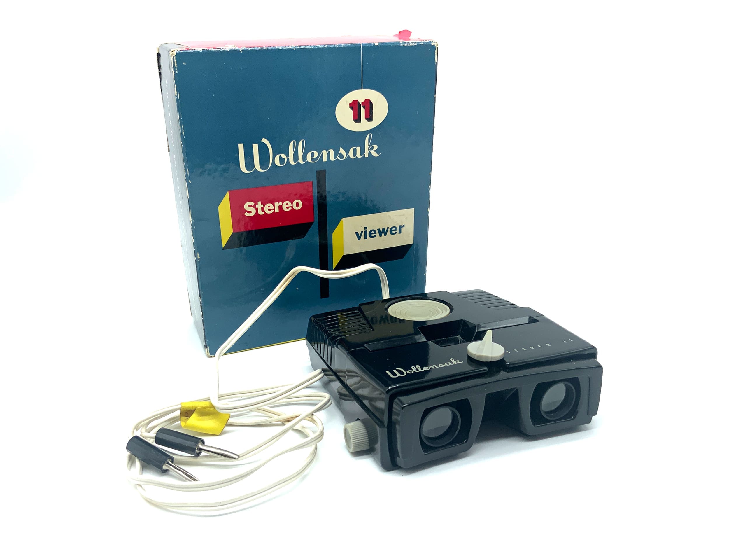 Wollensak 11 Realist Stereo 3D mit Leuchtmittel Diabetrachter Schwarz OVP