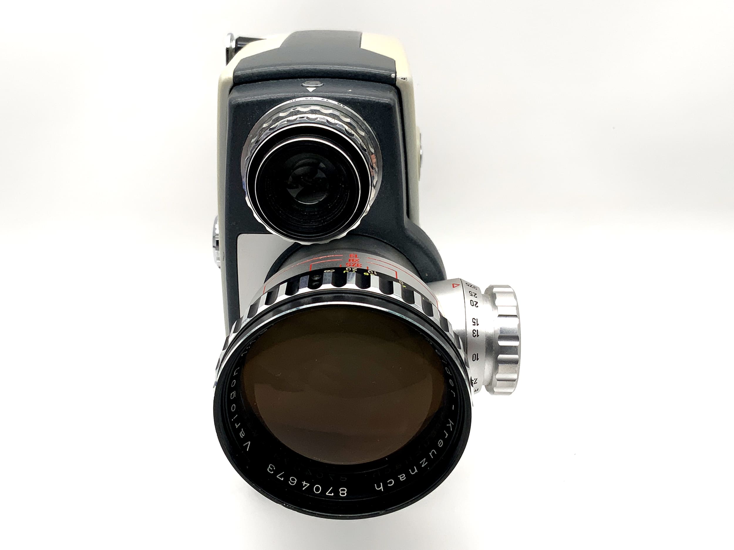 Agfa Movex reflex Filmkamera mit Variogon 1:1.8/7.5-37.5 mit Griff Doppel 8mm