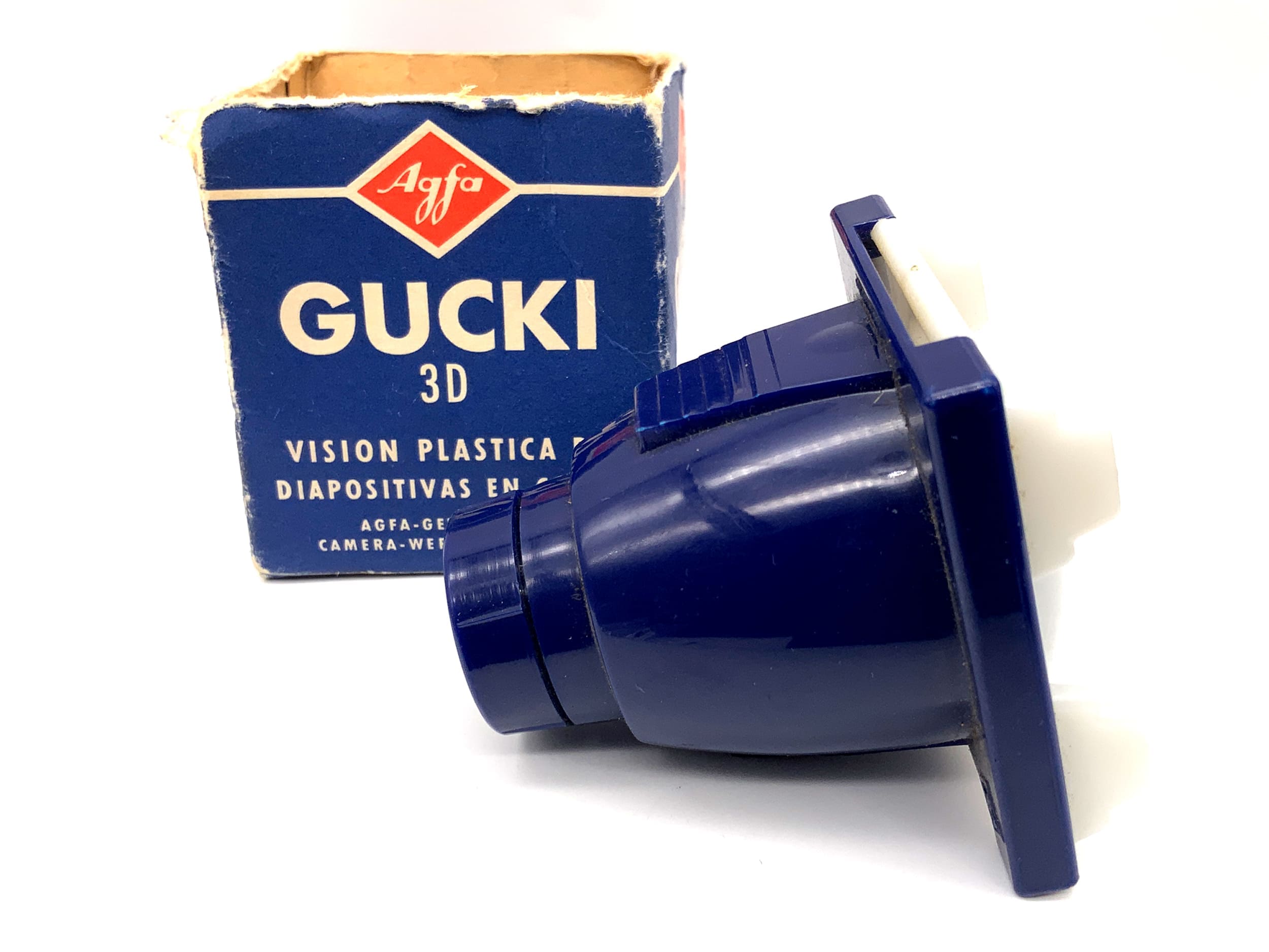 Agfa Gucki 3D Diabetrachter Blau OVP