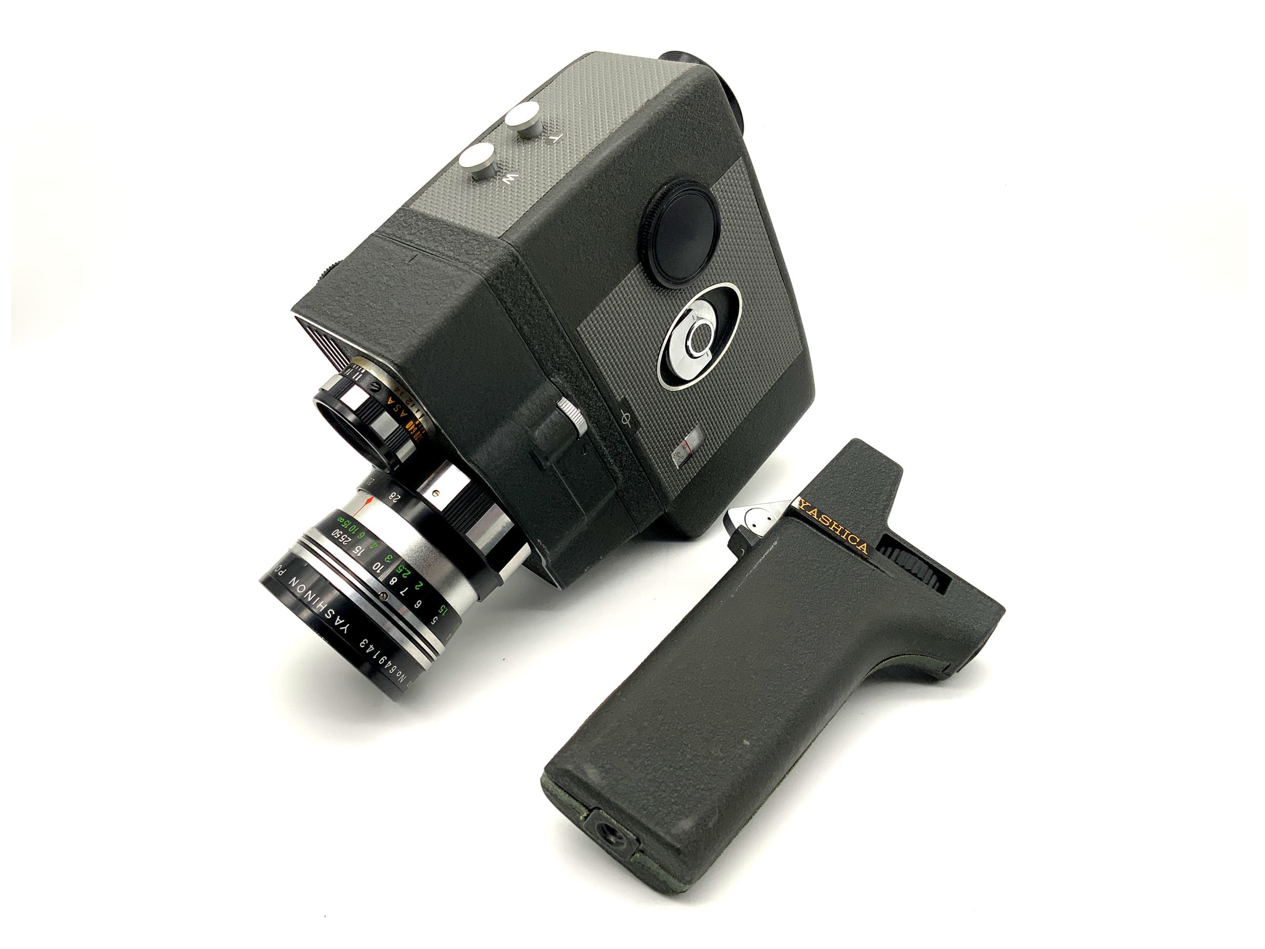 Yashica UP Umatic Power Filmkamera mit Power Zoom 1:1.8 mit Griff Doppel 8mm