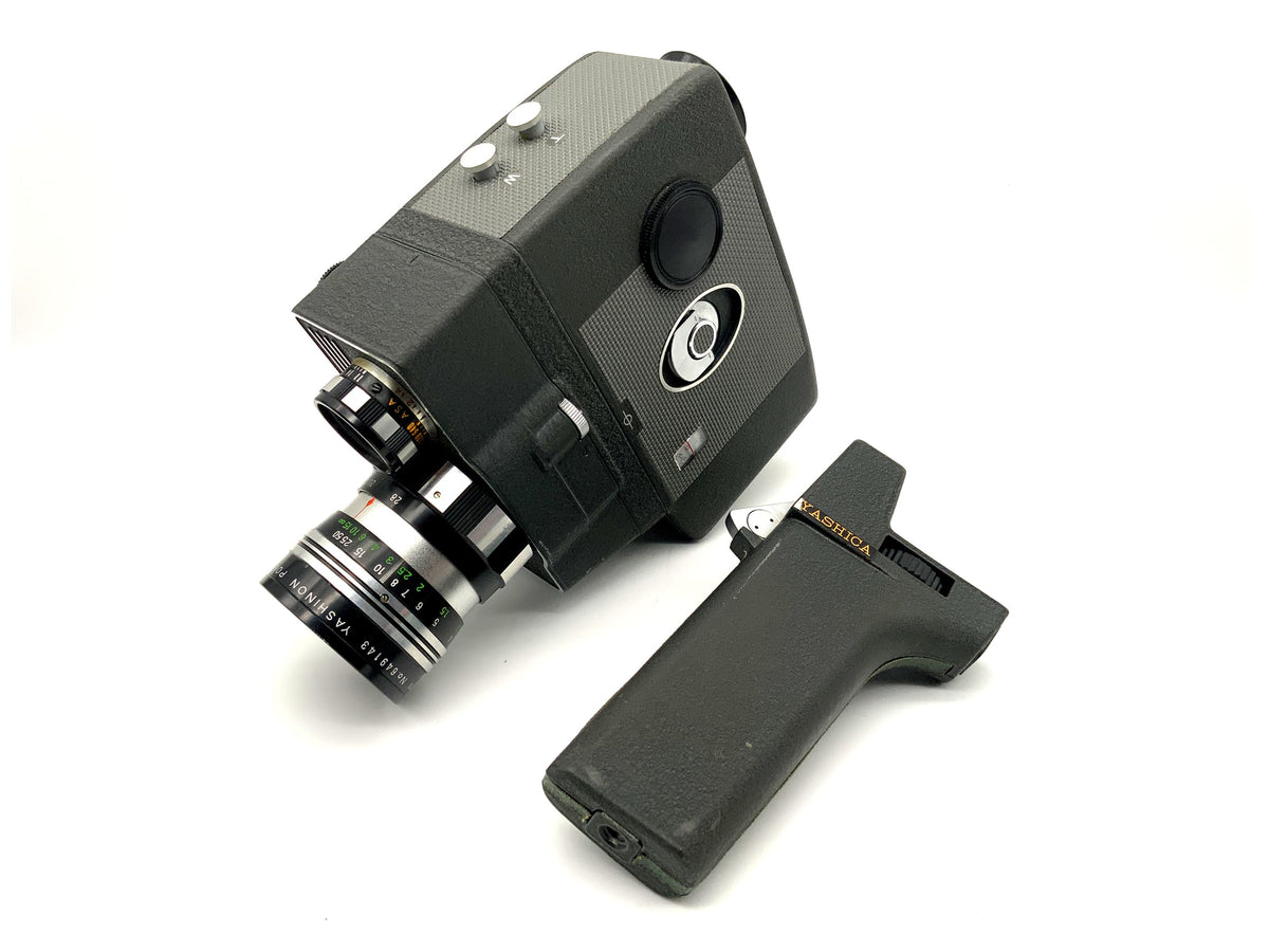 Yashica UP Umatic Power Film Camera with Power Zoom 1:1.8 with Grip Dual 8mm