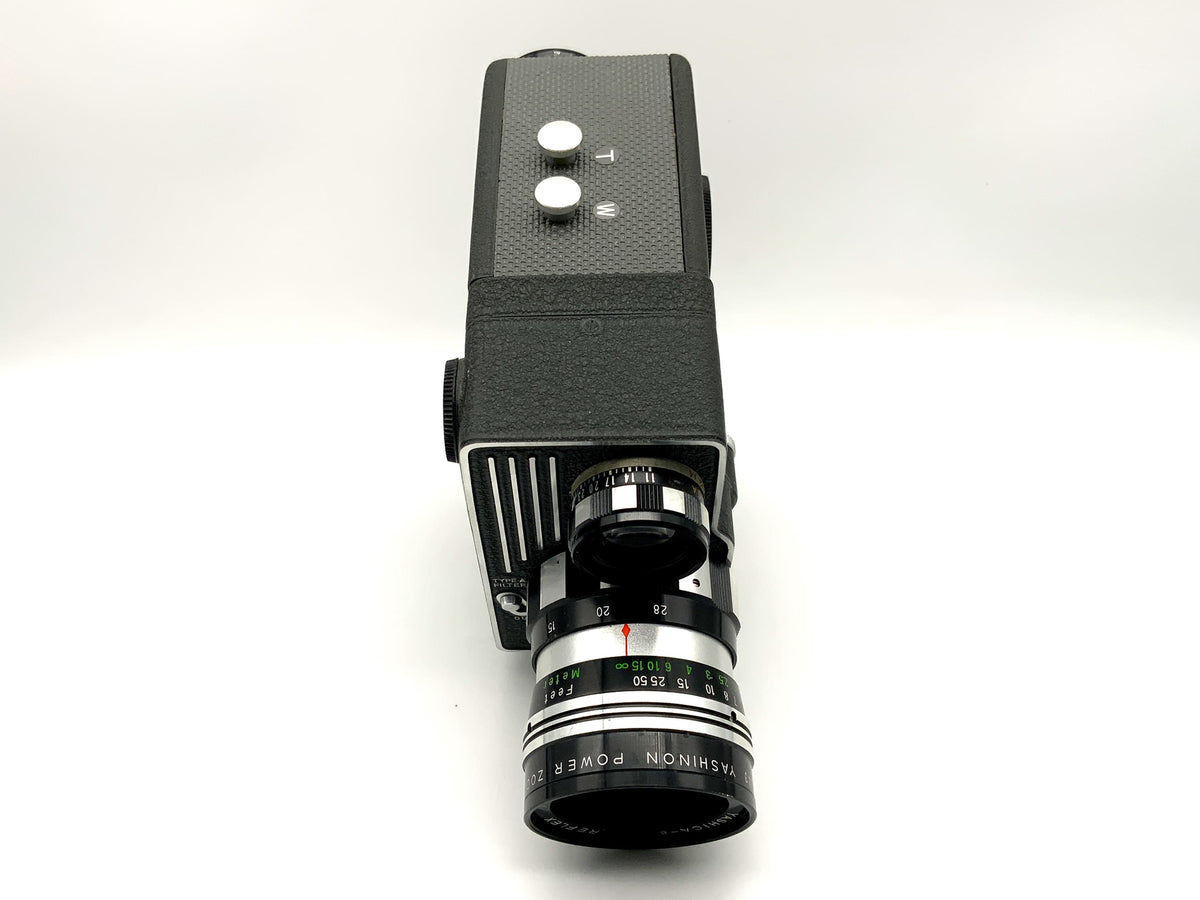 Yashica UP Umatic Power Film Camera with Power Zoom 1:1.8 with Grip Dual 8mm