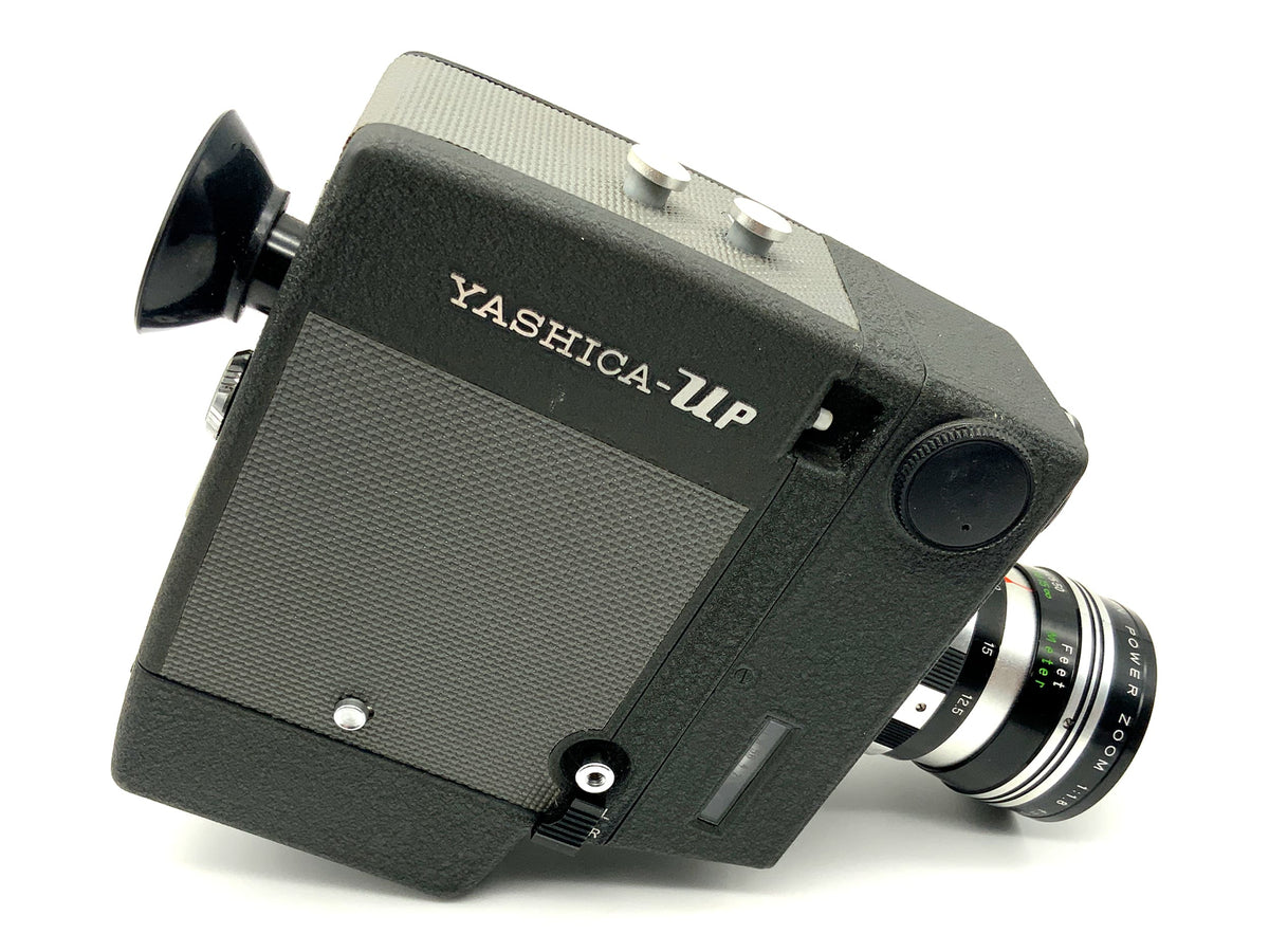 Yashica UP Umatic Power Film Camera with Power Zoom 1:1.8 with Grip Dual 8mm