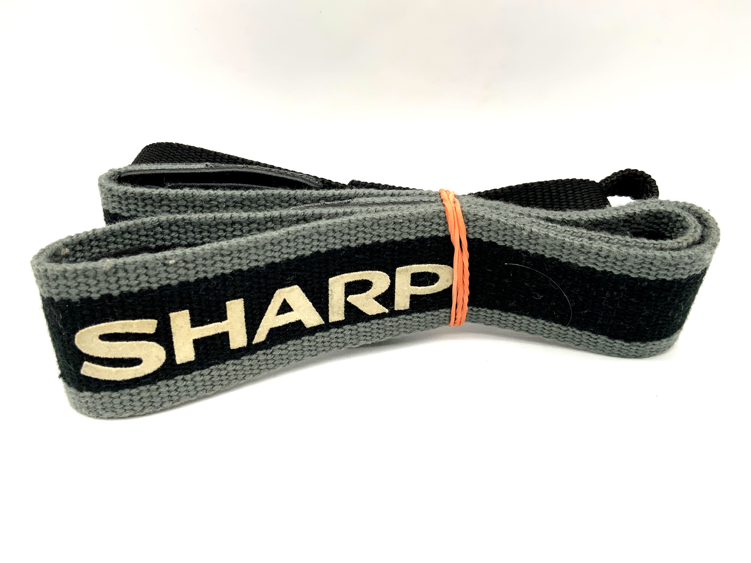 Sharp ca. 30mm breit Gurt schwarz/grau Hals Schultergurt Kameragurt Neck Strap