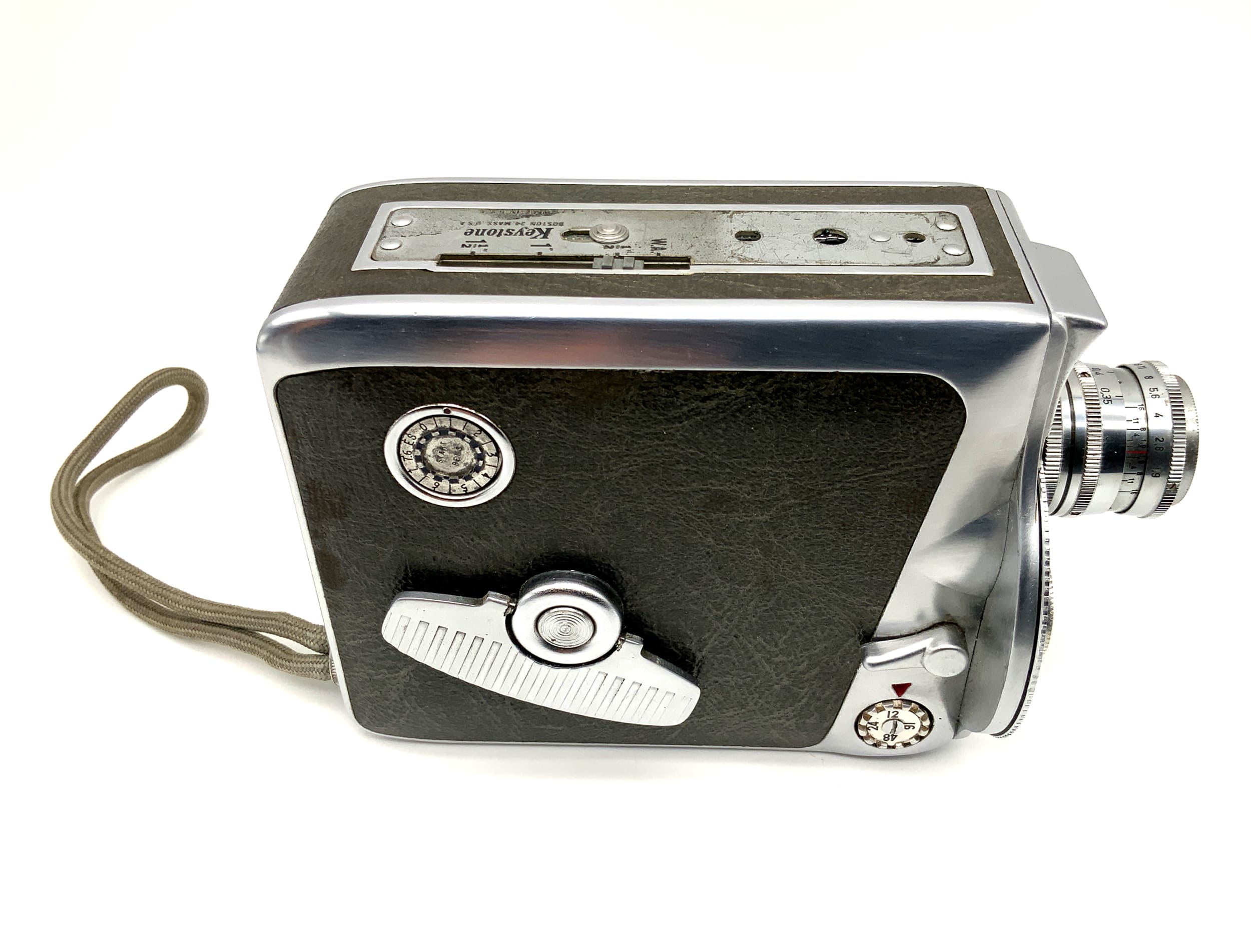 Keystone 38 Filmkamera mit Xenoplan 1:1.9/13mm Doppel 8mm Schmalfilm