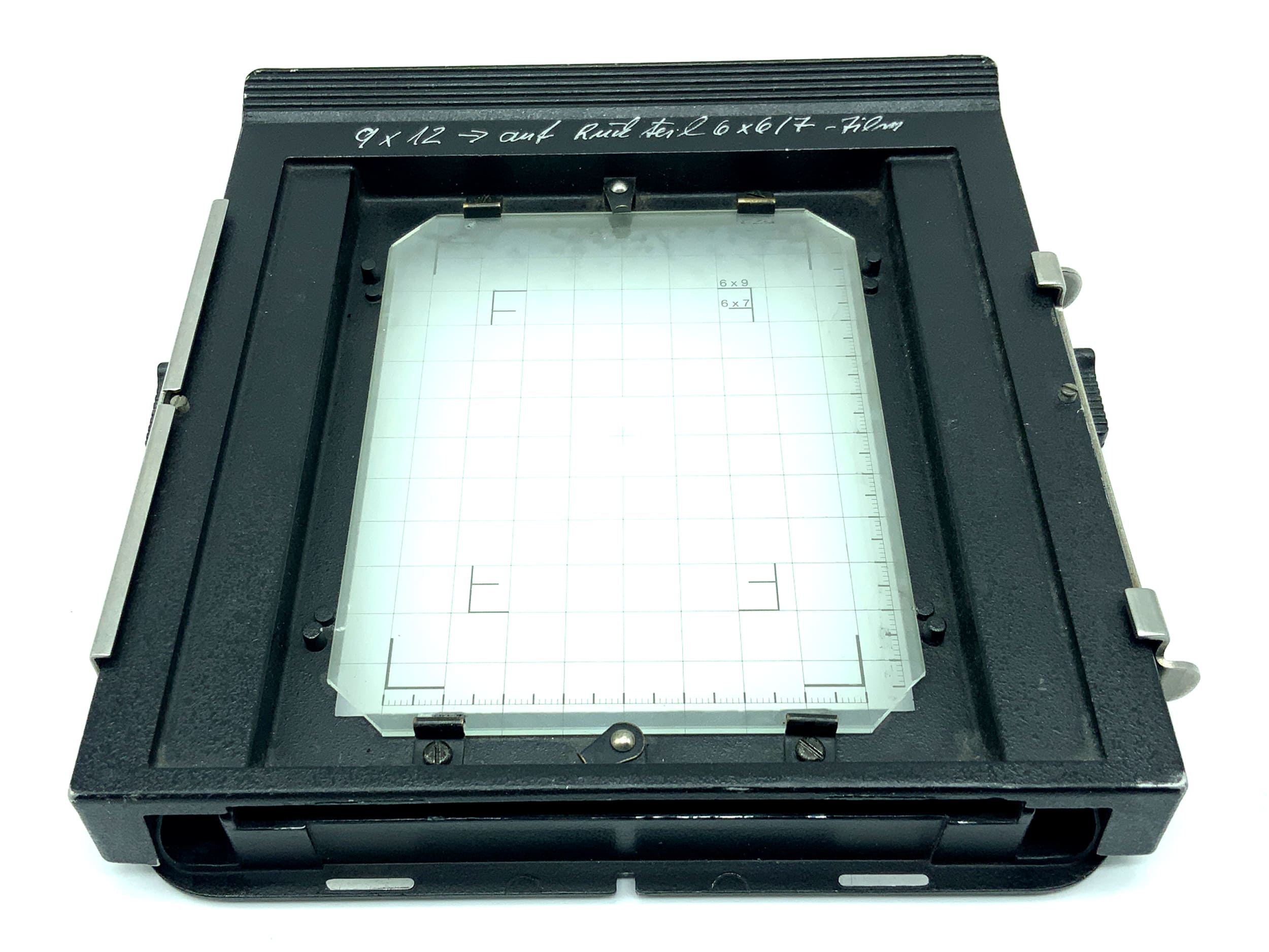 Plaubel PS 7/433 Mattscheibe für Peco Profia Rückteil Back 9x12 6x9 6x7