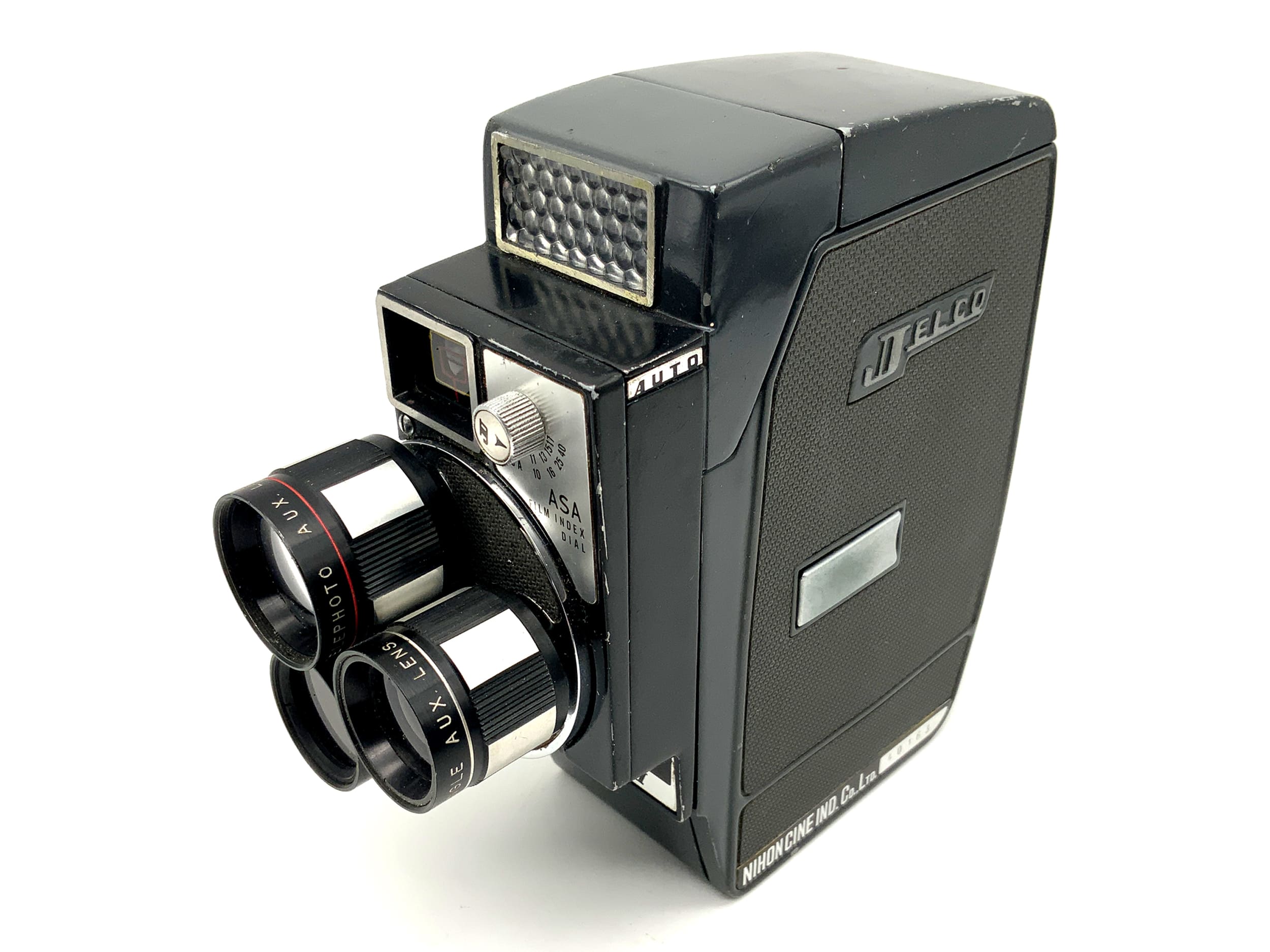 Jelco Auto III Filmkamera mit Jelco Lens 3 stück FfU Doppel 8mm Schmalfilm