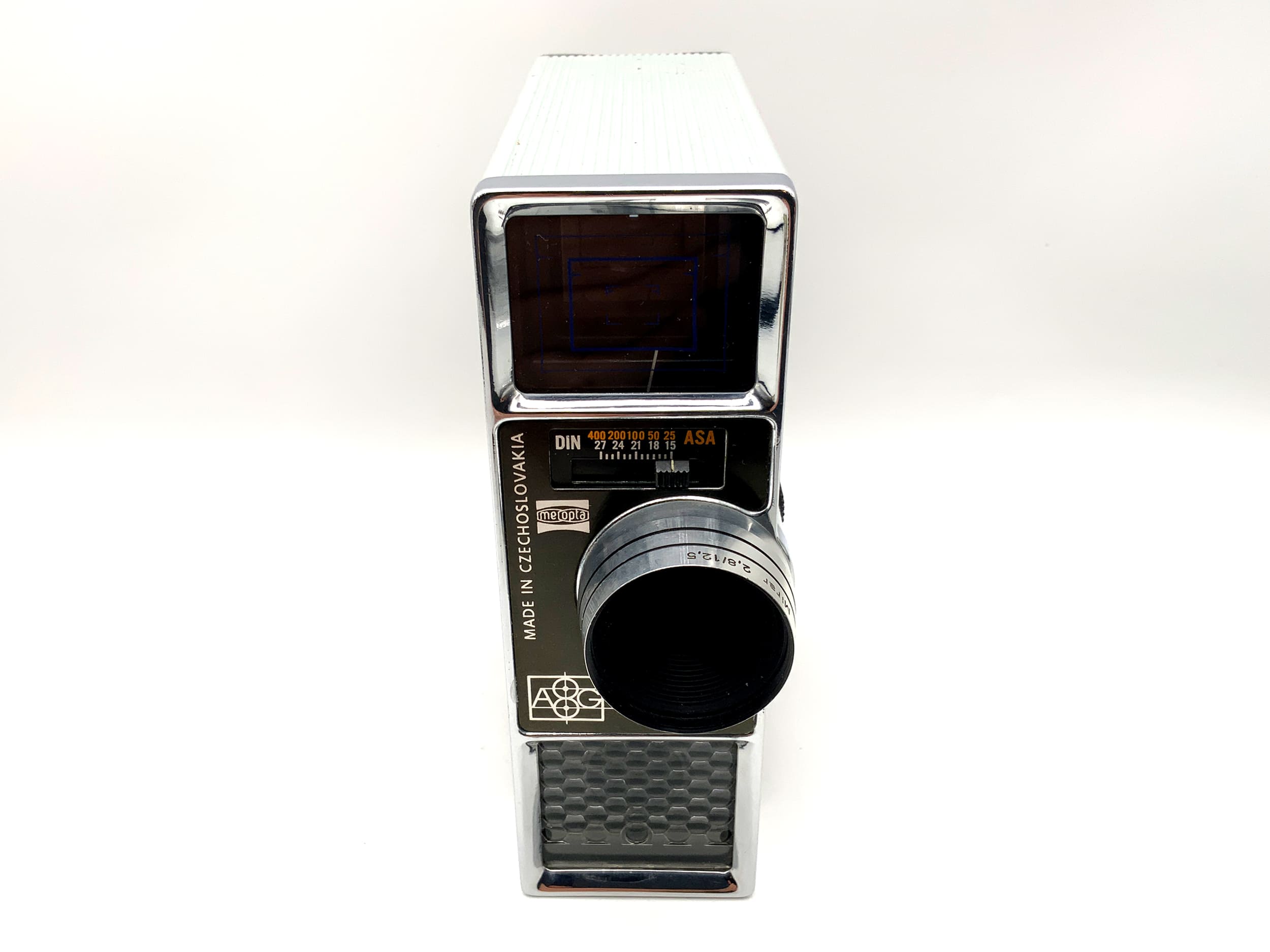 Meopta A8G1 Supra Filmkamera mit Mirar 2.8/12,5 16mm mit Griff Schmalfilm