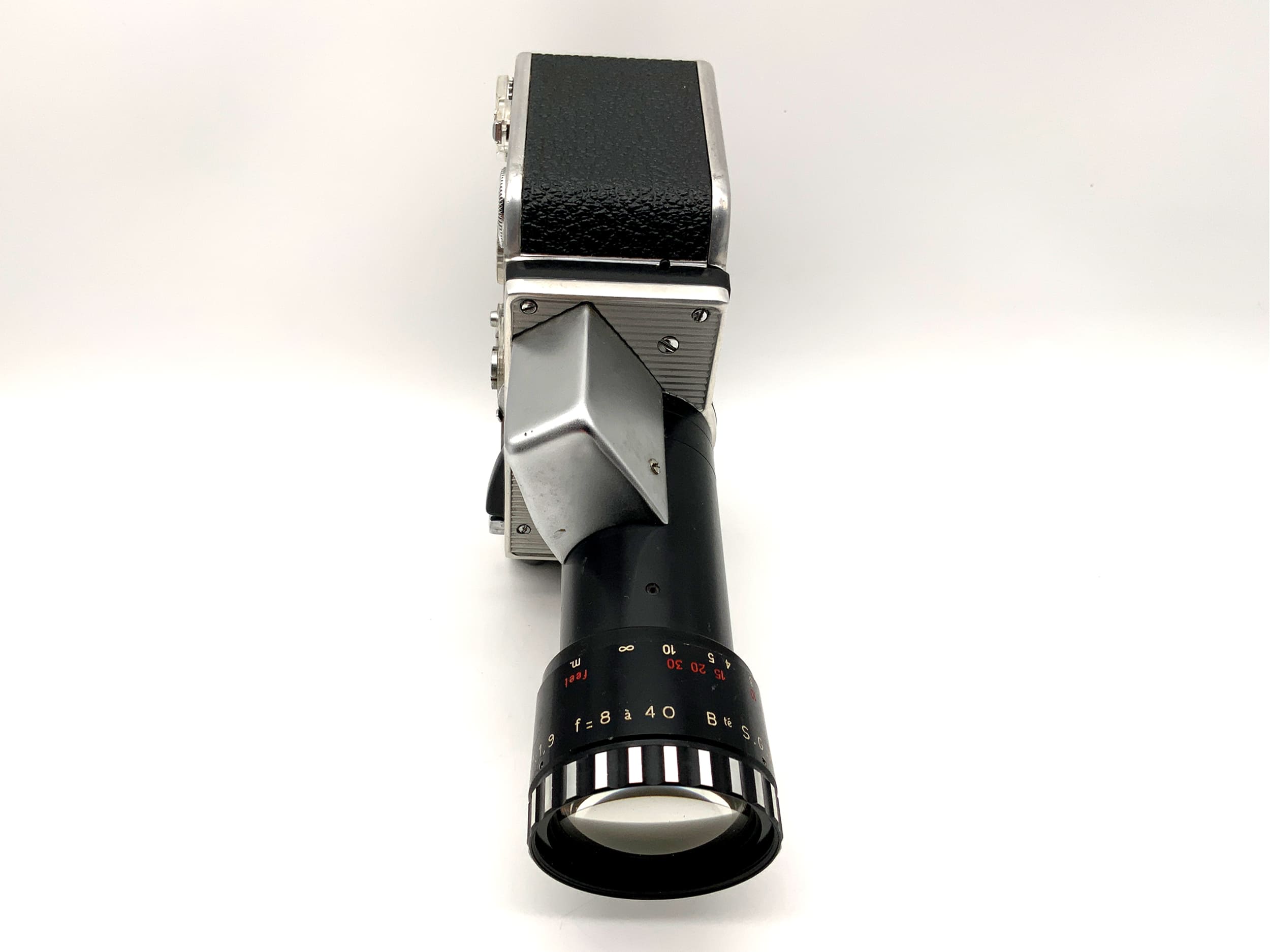 Bolex Paillard P1 Zoom reflex Filmkamera mit Berthiot 1:1.9 f=8-40mm Doppel 8mm