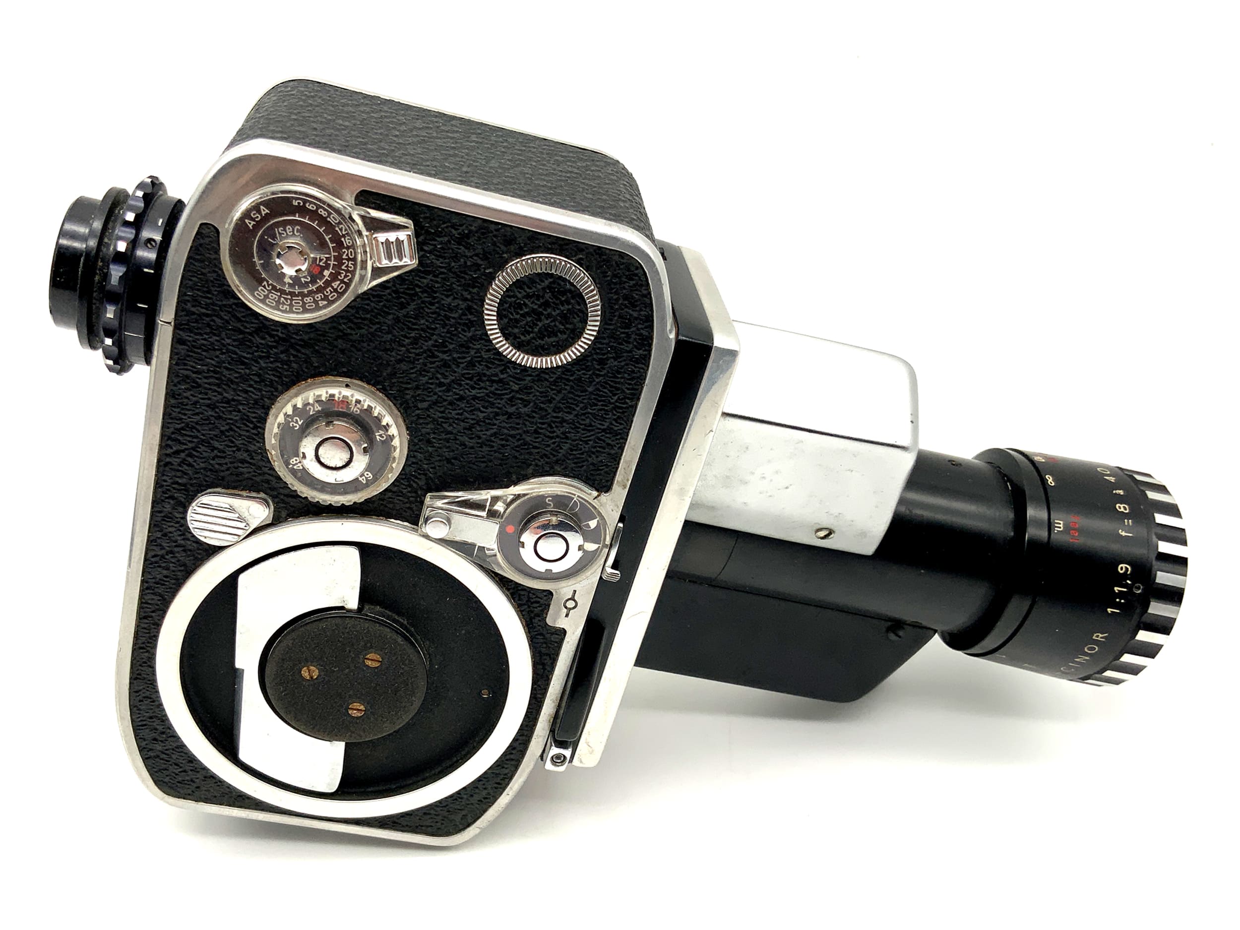Bolex Paillard P1 Zoom reflex Filmkamera mit Berthiot 1:1.9 f=8-40mm Doppel 8mm