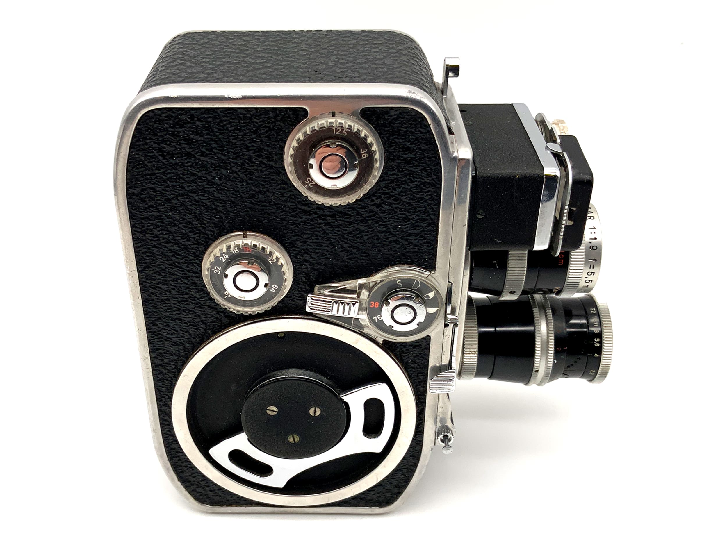 Bolex Paillard B 8L Filmkamera mit Yvar 1:2.8 f=36mm mit Griff Doppel 8mm