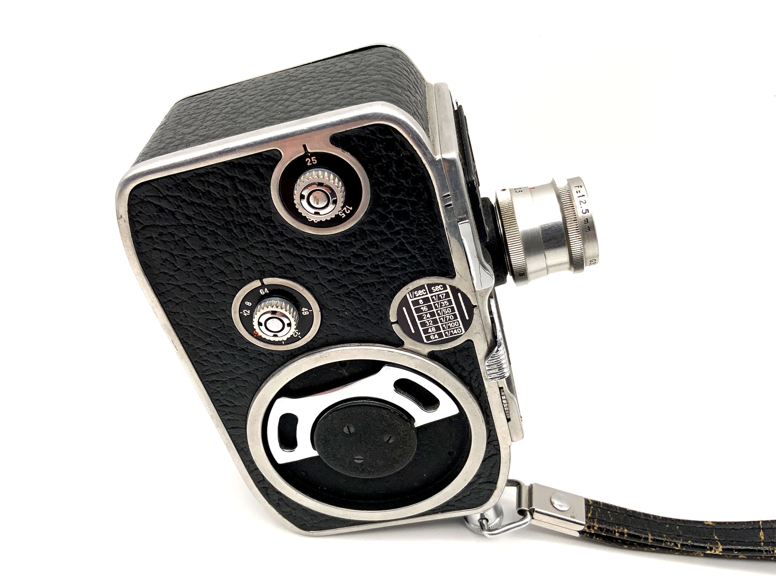 Bolex Paillard E8 Filmkamera mit Lytar 1:2.5 f=12.5mm Doppel 8mm Schmalfilm