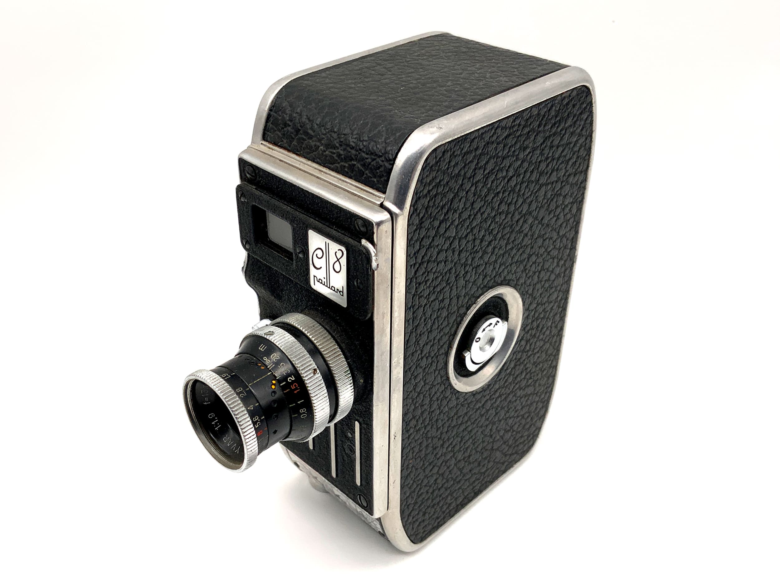 Bolex Paillard E8 Filmkamera mit Yvar 1:1.9 f=13mm Doppel 8mm Schmalfilm
