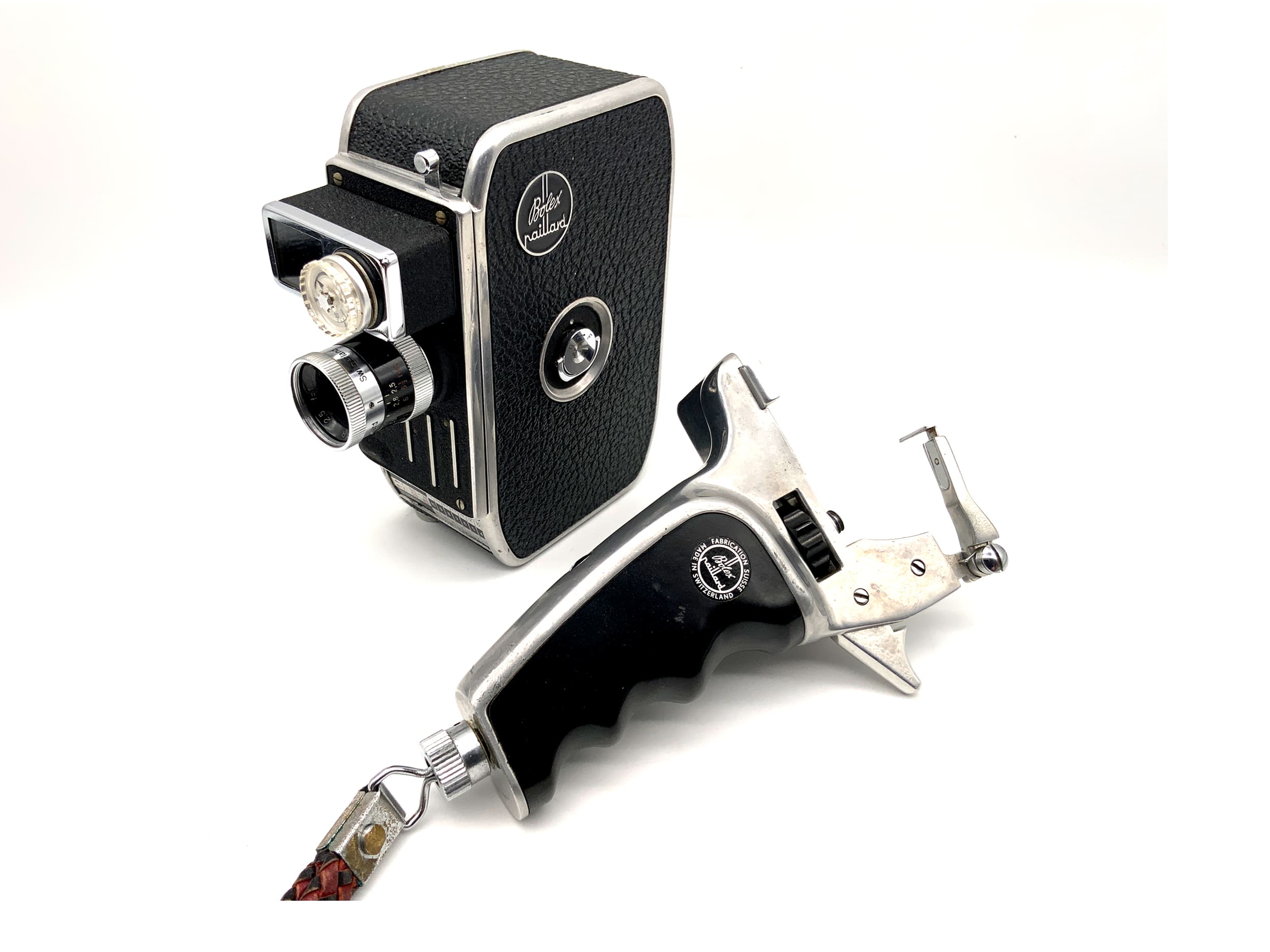 Bolex Paillard C8SL Filmkamera mit Yvar 1:2.5 f=12,5mm AR mit Griff Doppel 8mm