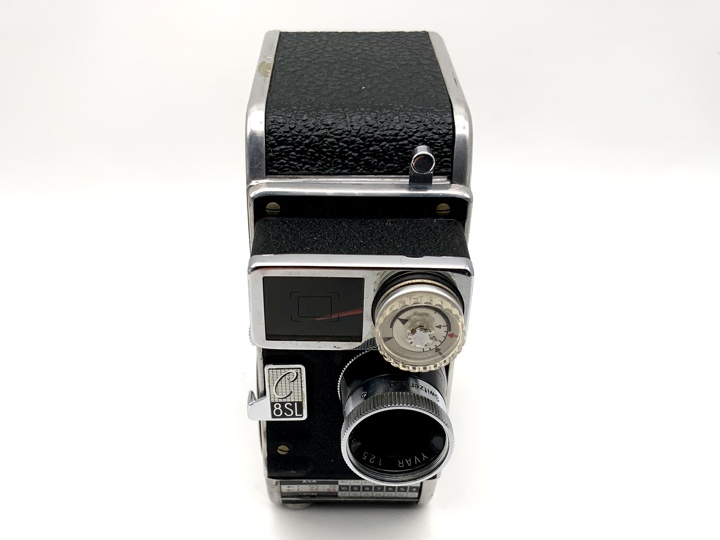 Bolex Paillard C8SL Filmkamera mit Yvar 1:2.5 f=12,5mm AR mit Griff Doppel 8mm