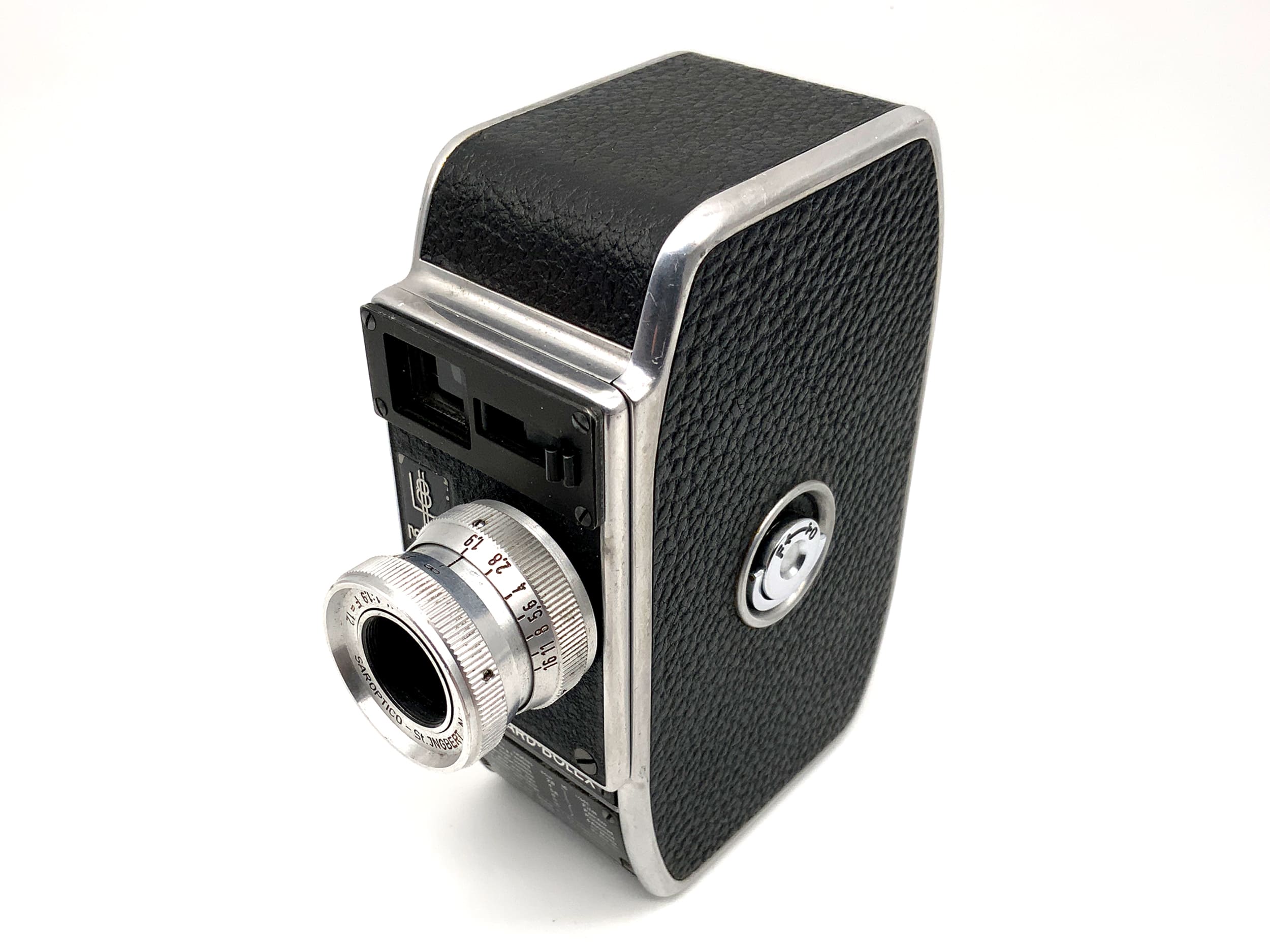Bolex Paillard L8 Filmkamera mit Saron 1:1.9 F=12mm Doppel 8mm Schmalfilm