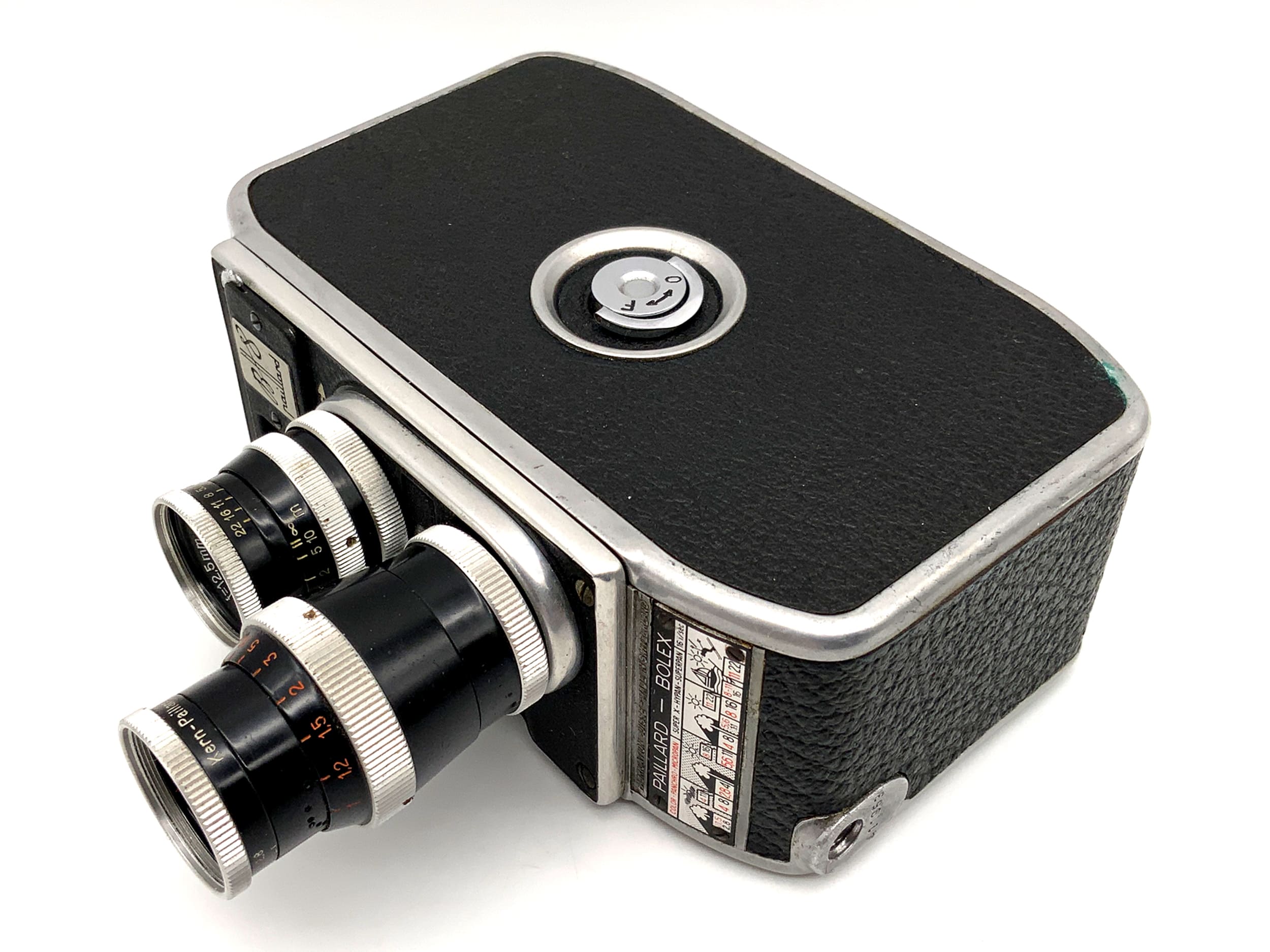 Bolex Paillard B8 Filmkamera mit Yvar 1:2.8 12,5mm & 36mm Doppel 8mm Schmalfilm