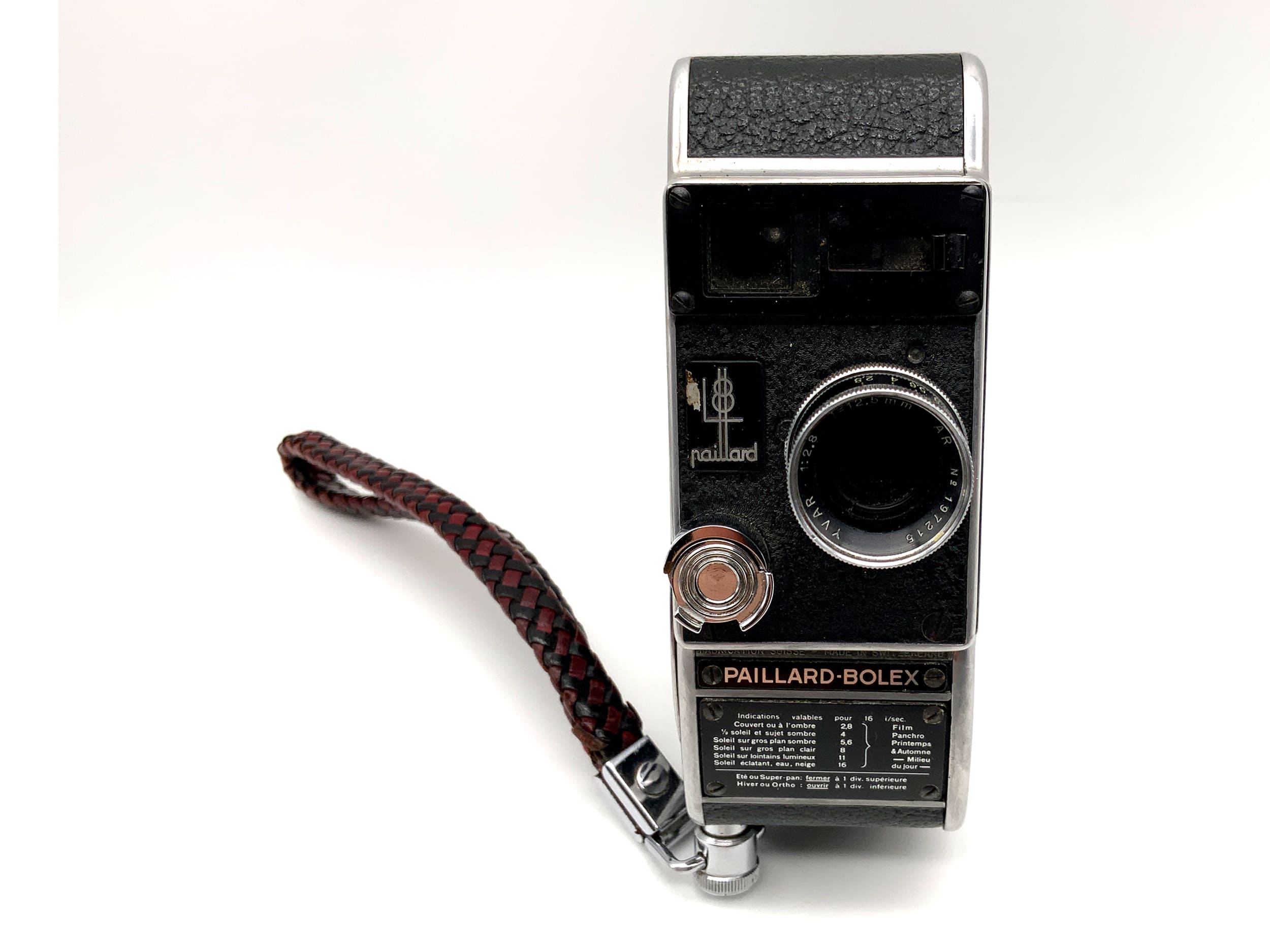 Bolex Paillard L8 Filmkamera mit Yvar 1:2.8 f=12.5mm Doppel 8mm Schmalfilm