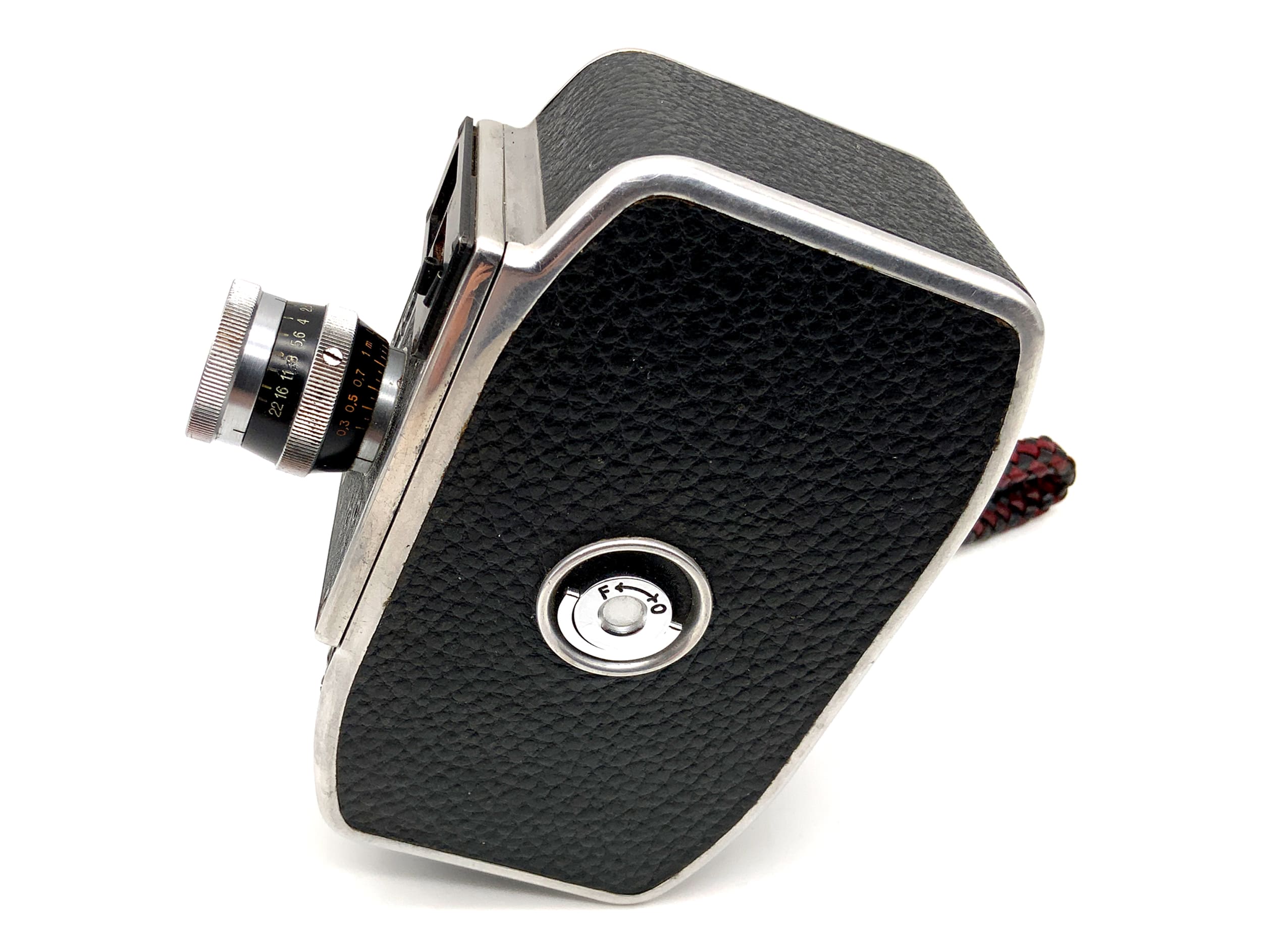 Bolex Paillard L8 Filmkamera mit Yvar 1:2.8 f=12.5mm Doppel 8mm Schmalfilm