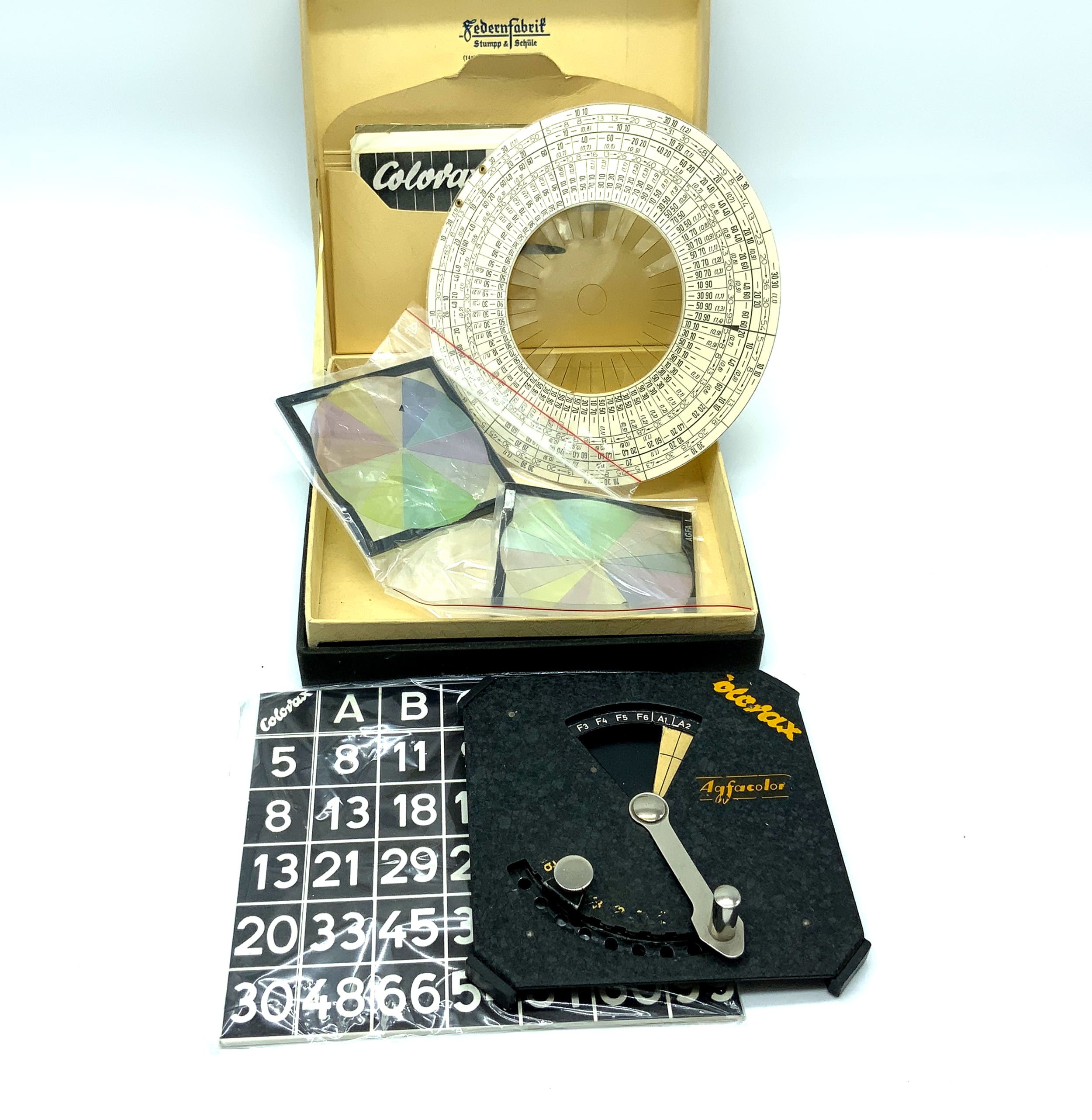 Agfacolor Colorax Kopierfilterwähler Schwarz OVP
