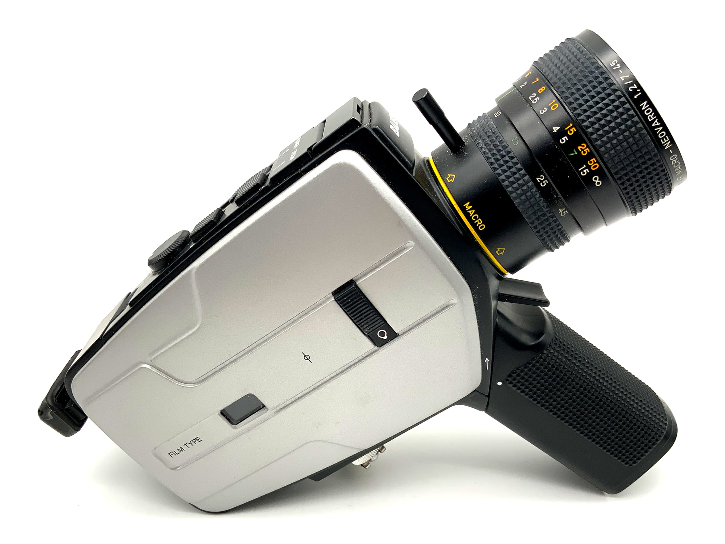 Bauer C47 XL Filmkamera mit Neovaron 1:1.2/7-45 Super 8 Schmalfilm movie camera