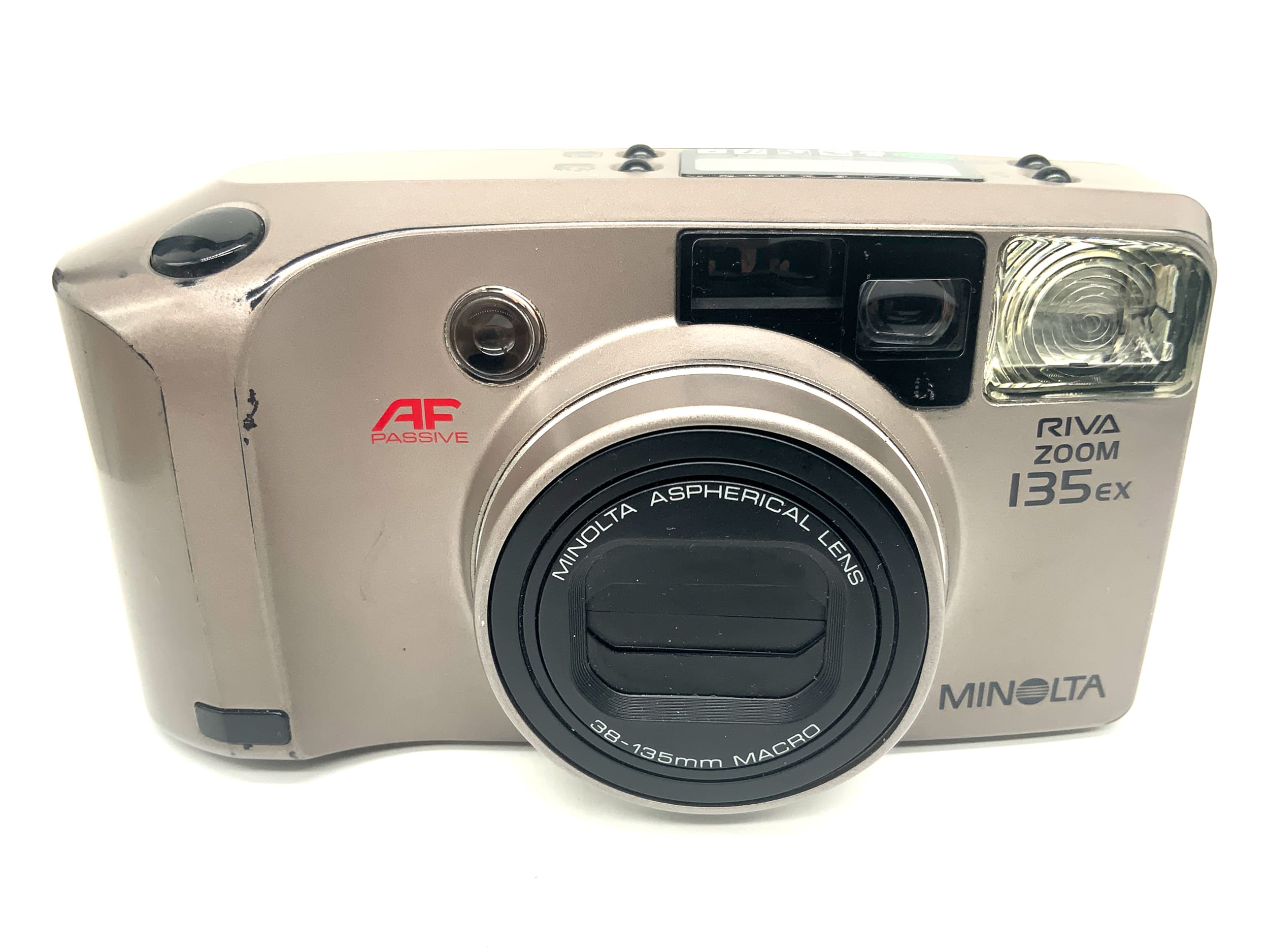 Minolta Riva Zoom 135 EX Point&Shoot mit 38-135mm Macro Analogkamera