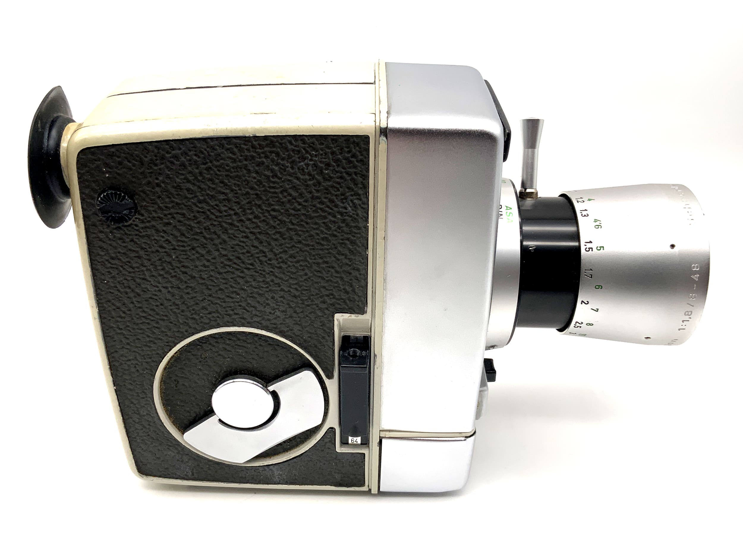 Bauer 88RS Filmkamera mit Variogon 1:1.8/8-48 mit Griff Doppel 8mm Schmalfilm