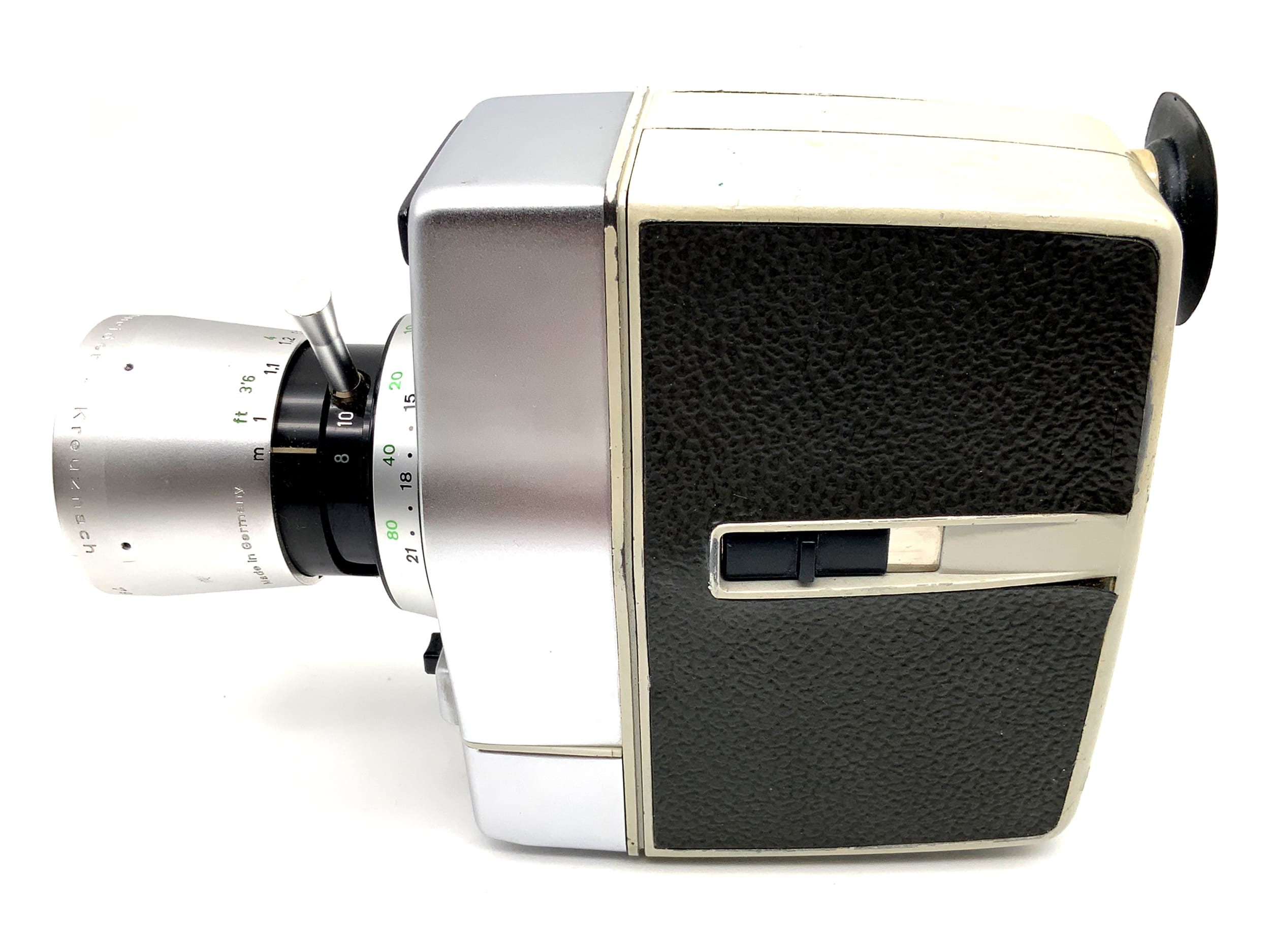 Bauer 88RS Filmkamera mit Variogon 1:1.8/8-48 mit Griff Doppel 8mm Schmalfilm